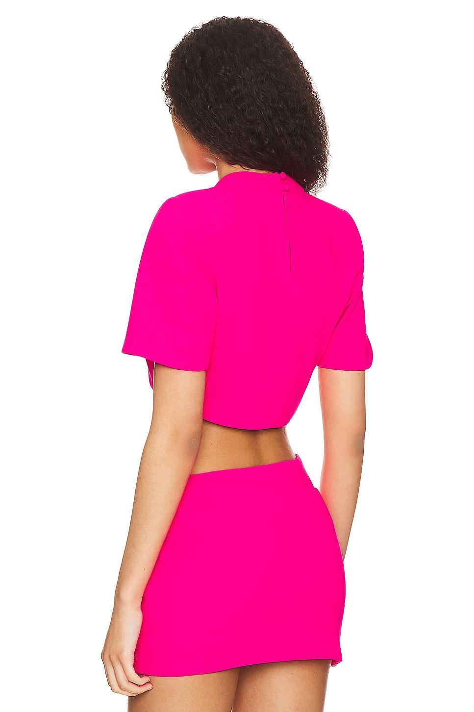 Lovers and Friends Serena Top in Electric Pink Product Image