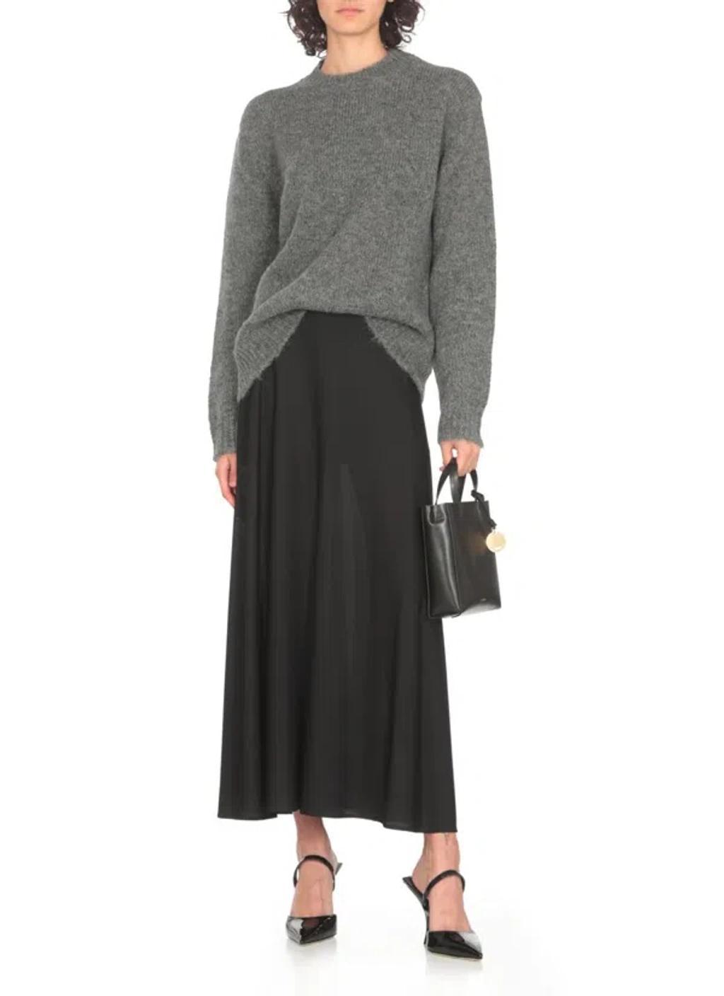 JIL SANDER Asphalt Sweater In Grau Product Image