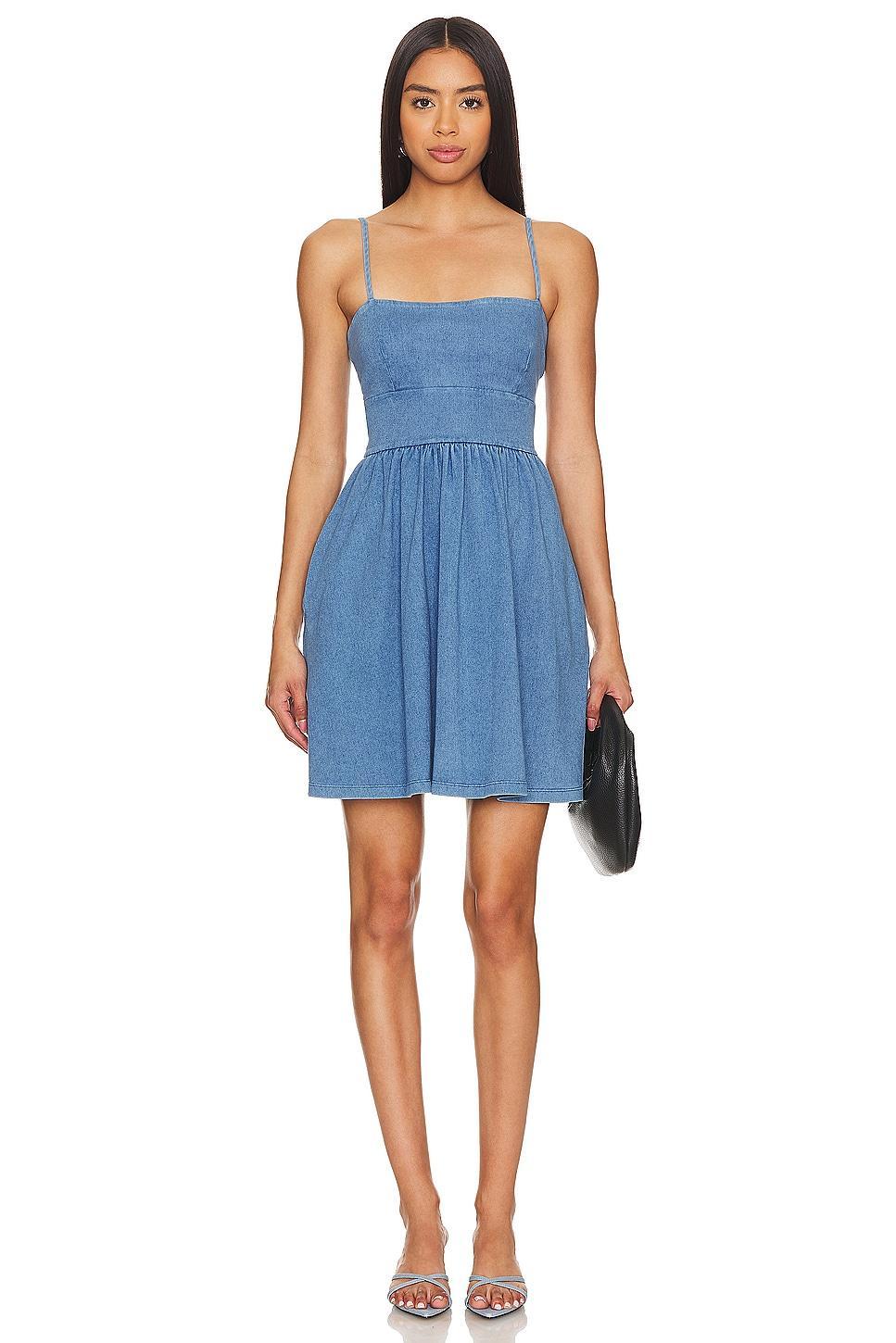 Open Back Denim Dress Susana Monaco Product Image