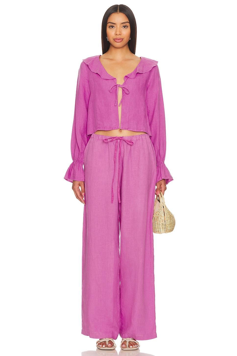 Camila Ruffle Tie Front Top Nation LTD Product Image