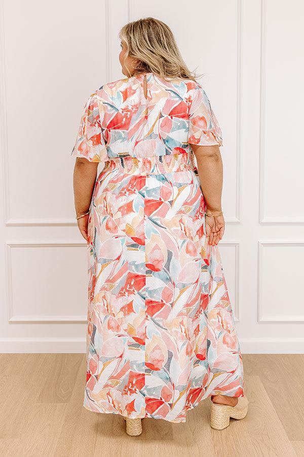 Vivid Vision Watercolor Maxi Dress Curves Product Image