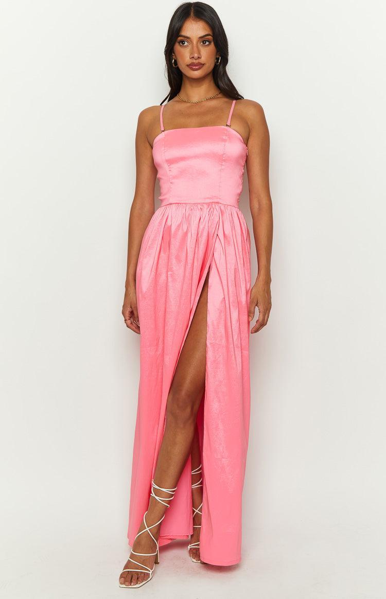 Sunnie Pink Strapless Maxi Dress Product Image