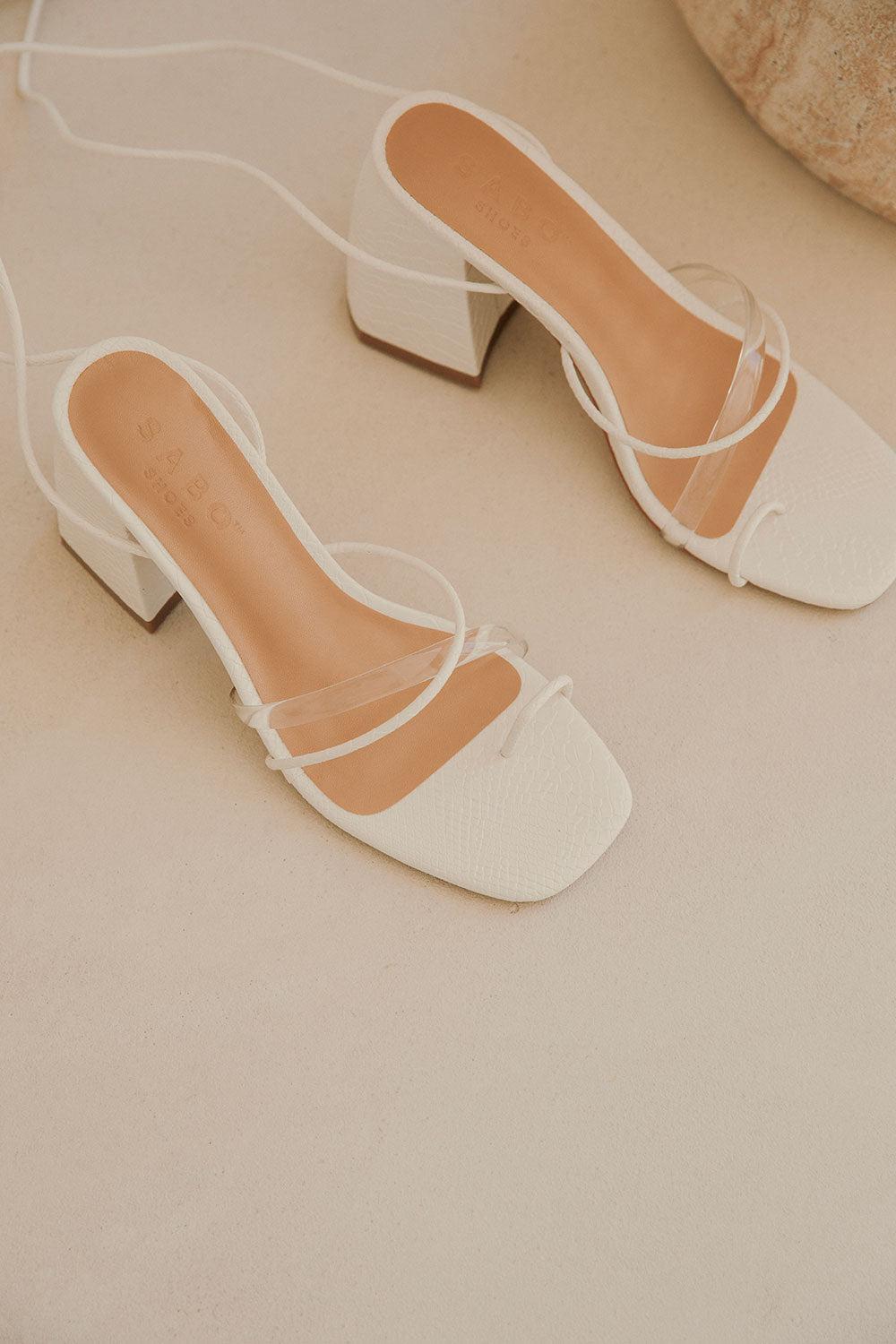 Ariyah Heels - White Product Image