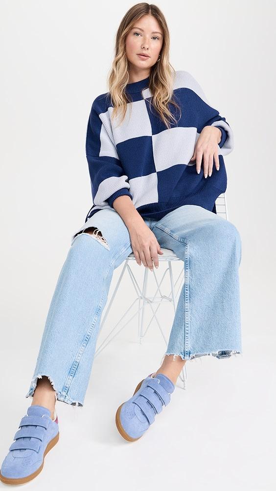 Free People Checker Easy Street Tunic Pullover | Shopbop Product Image