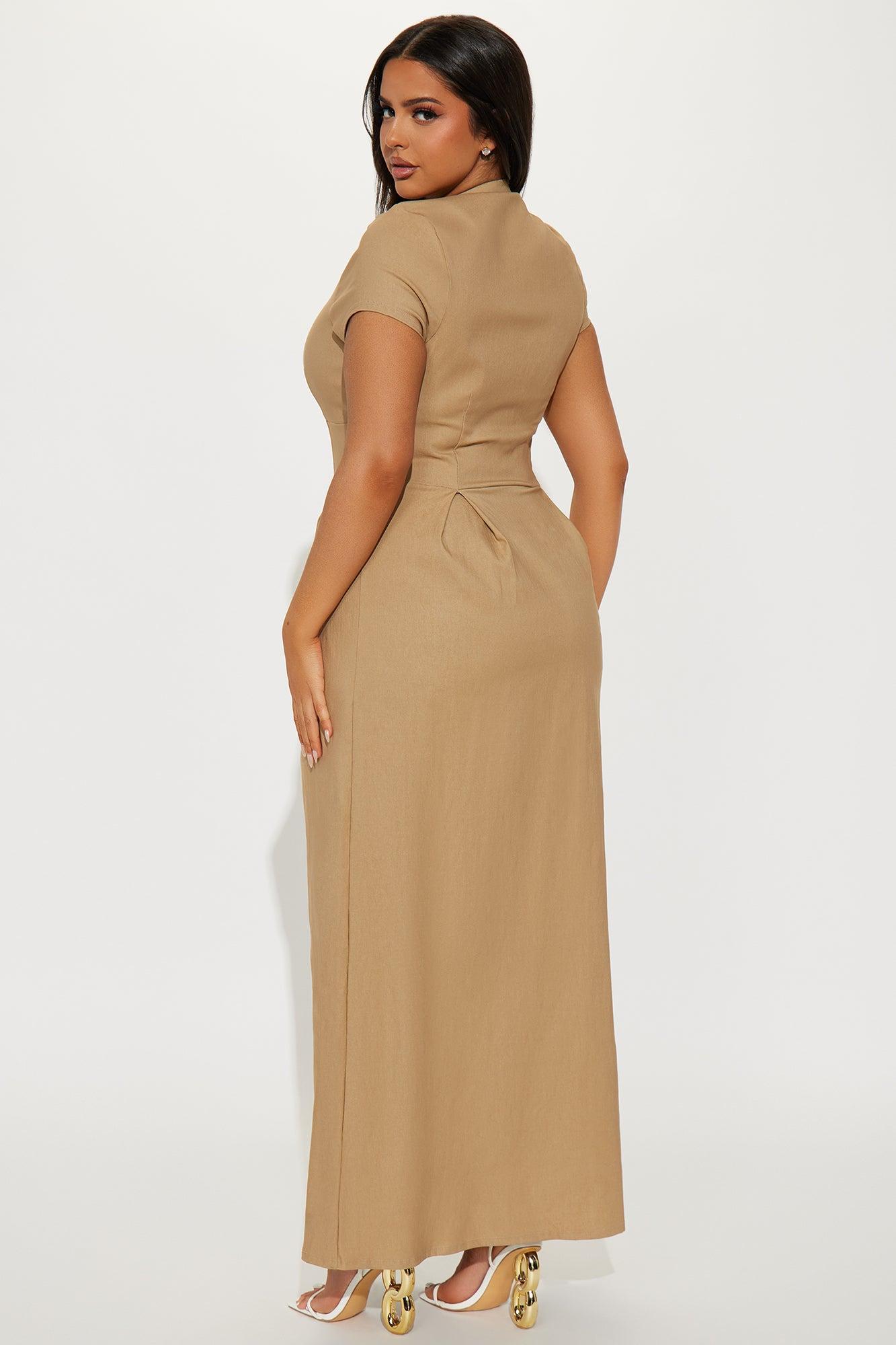 Too Busy To Care Maxi Dress - Mocha Product Image