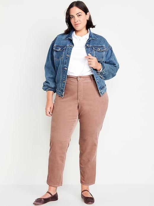 High-Waisted OG Straight Corduroy Ankle Pants Product Image