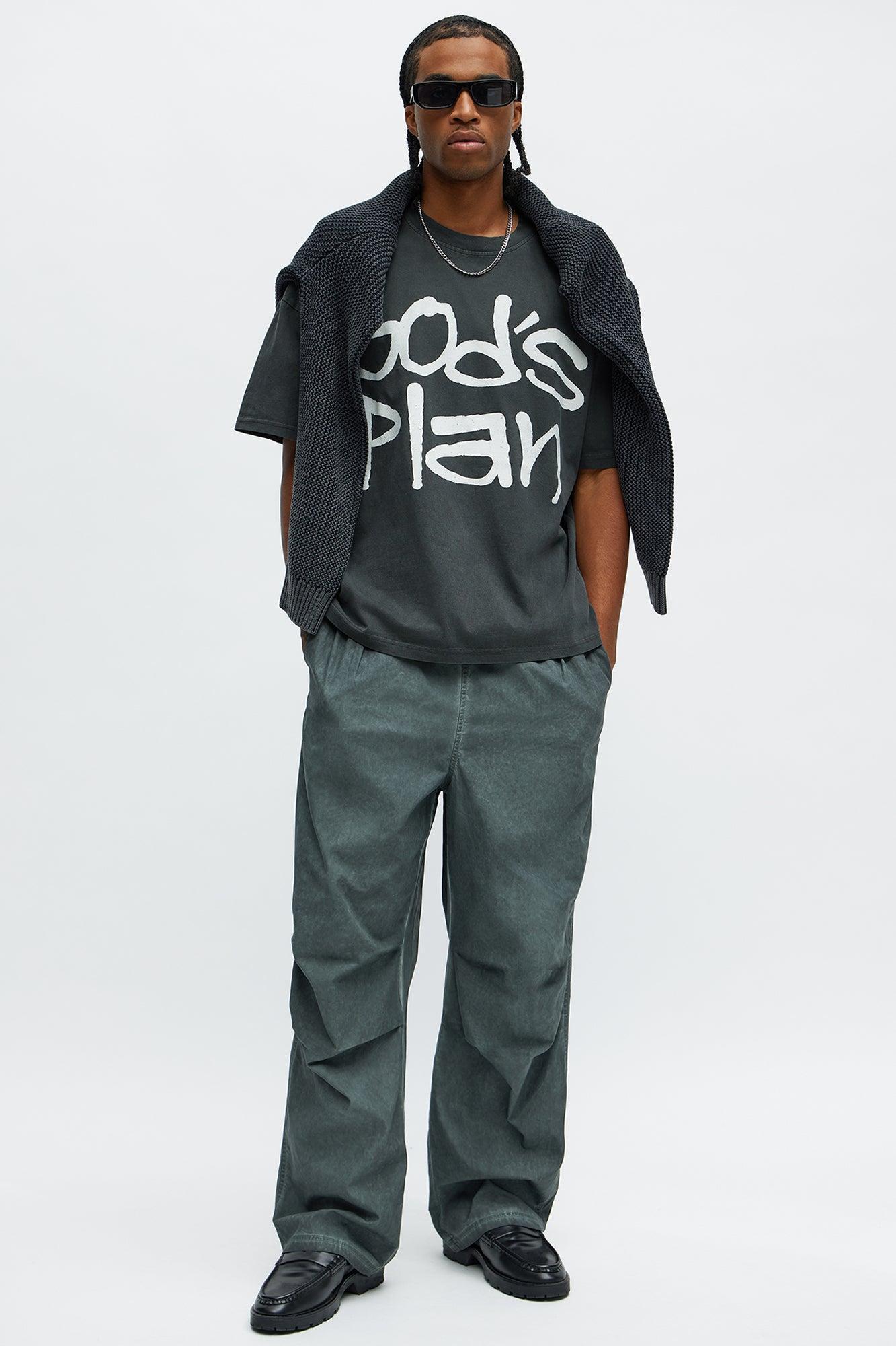 God's Plan Oversized Short Sleeve Tee - Black Product Image