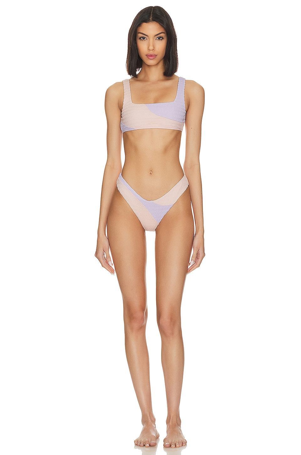 Lovers and Friends Catcha Wave Bottom in Pink & Lilac Product Image