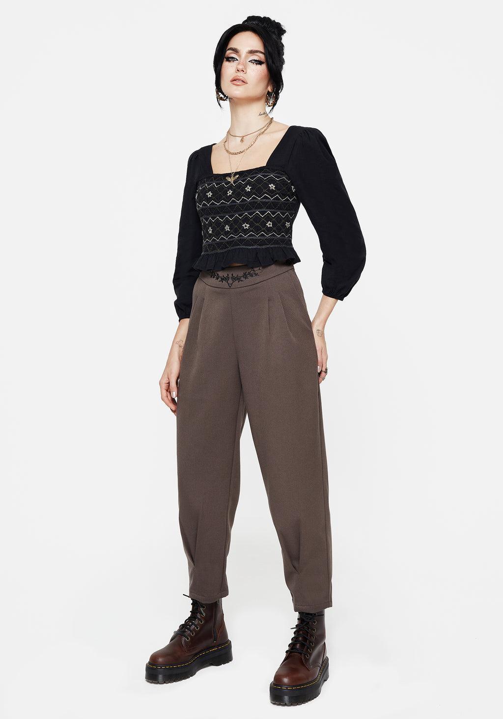 Woodruff Embroidered Balloon Leg Trouser Product Image