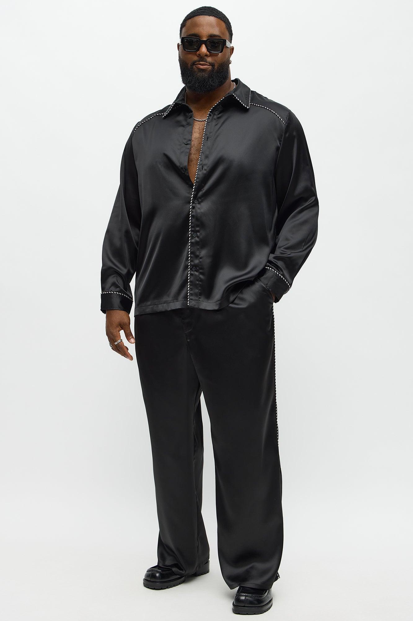 Luxe Button Up Shirt - Black Product Image