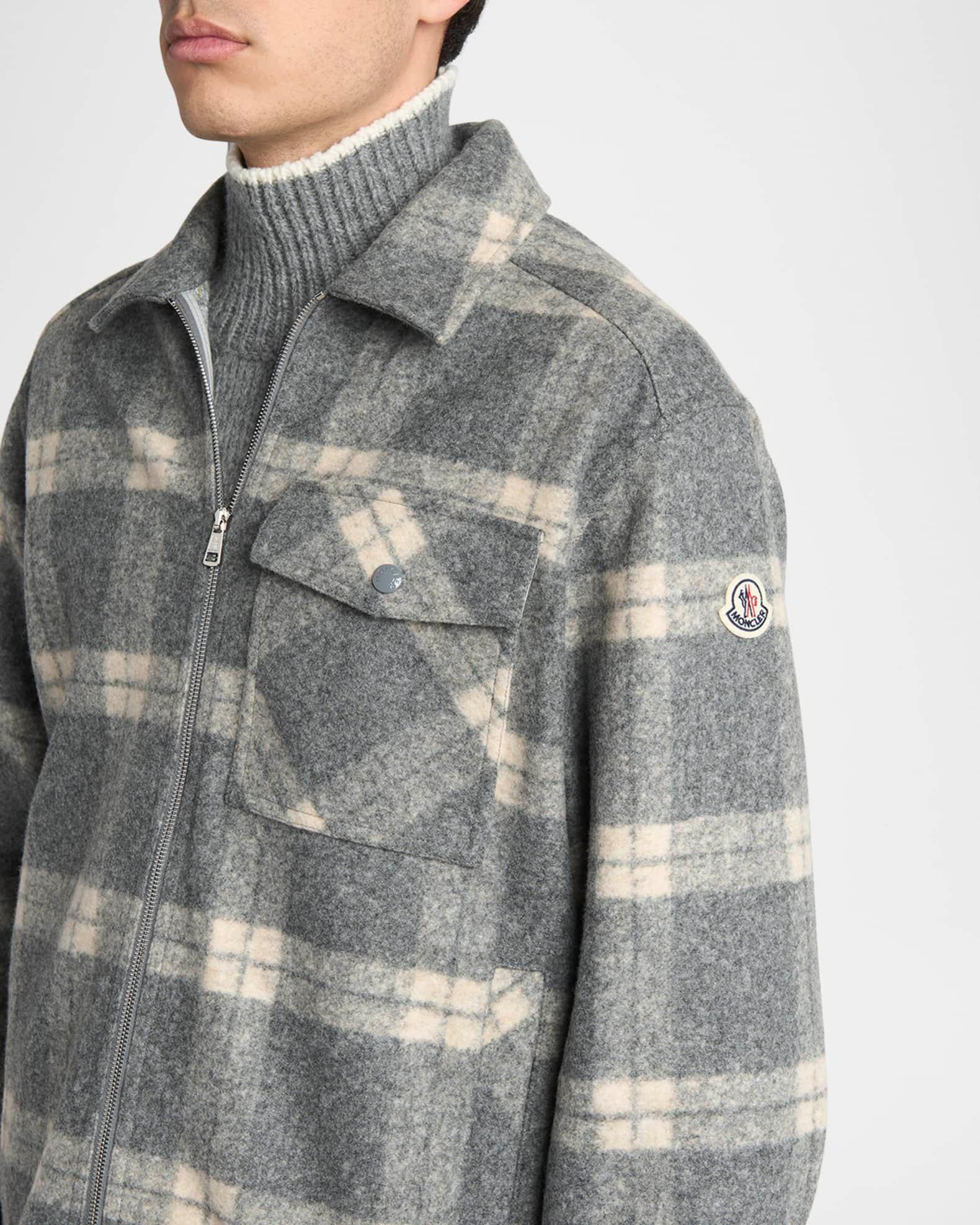 Men's Tartan Full-Zip Shirt Jacket Product Image