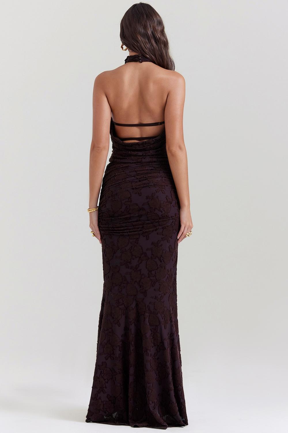 Adrielle Cocoa Midi Skirt Product Image
