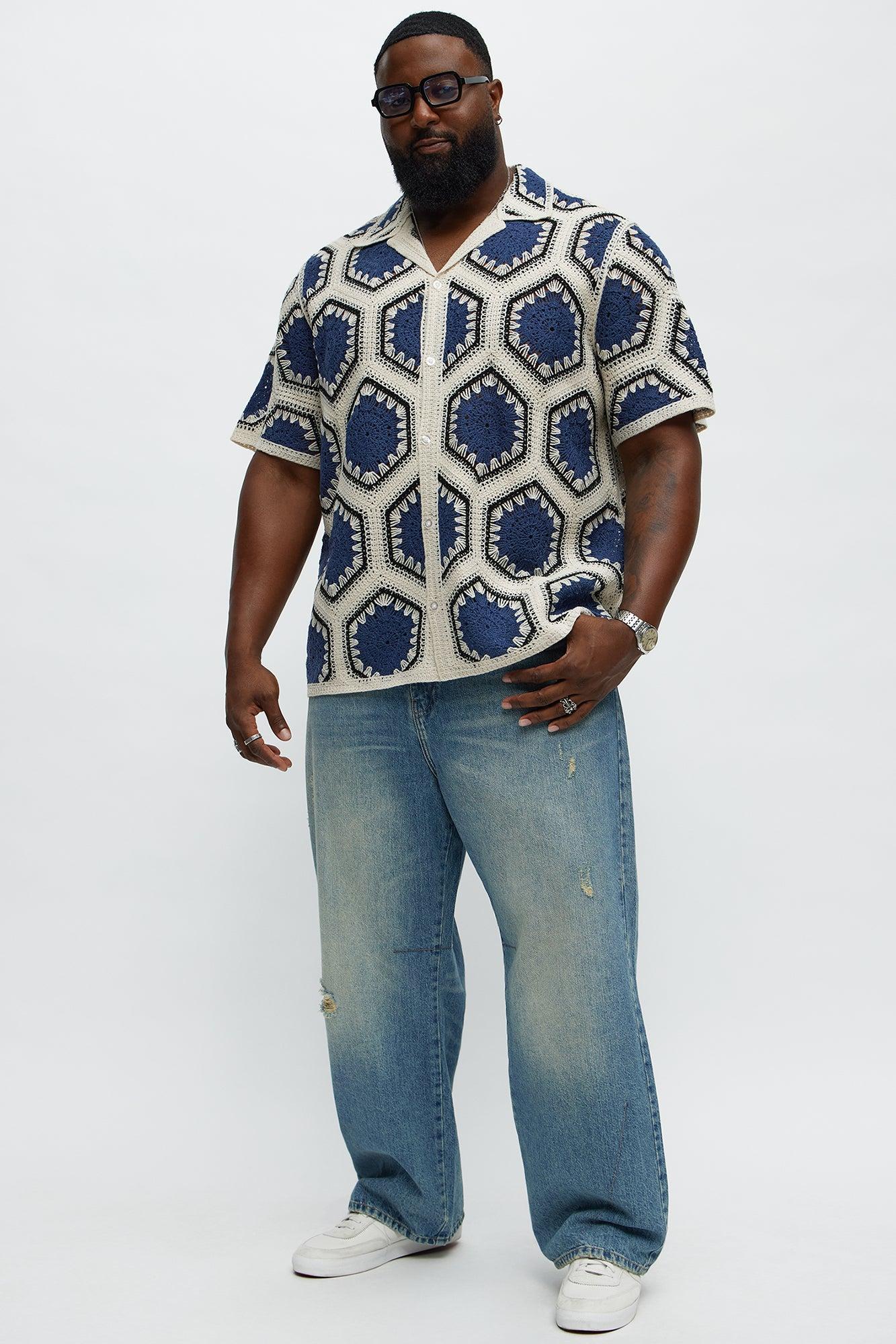In The Bay Baggy Jeans - Medium Blue Wash Product Image