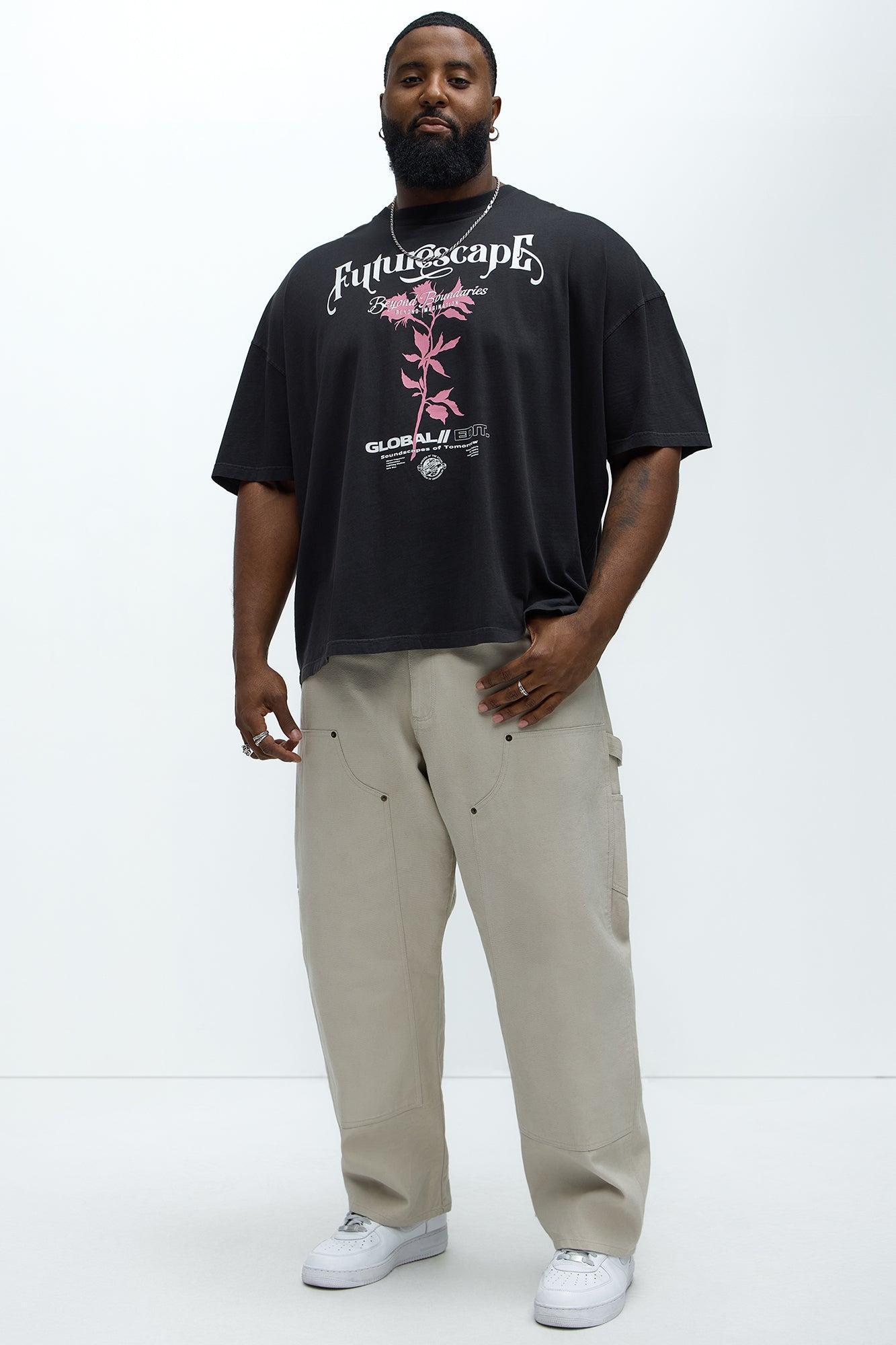 Futurescape Oversized Short Sleeve Tee - Black Product Image