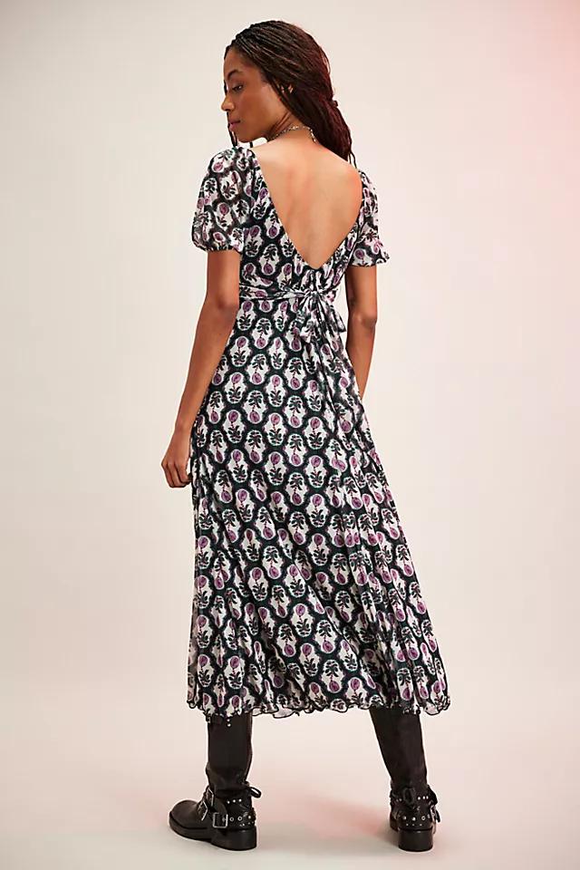 Sleeping Beauty Mesh Bow Midi Dress Product Image