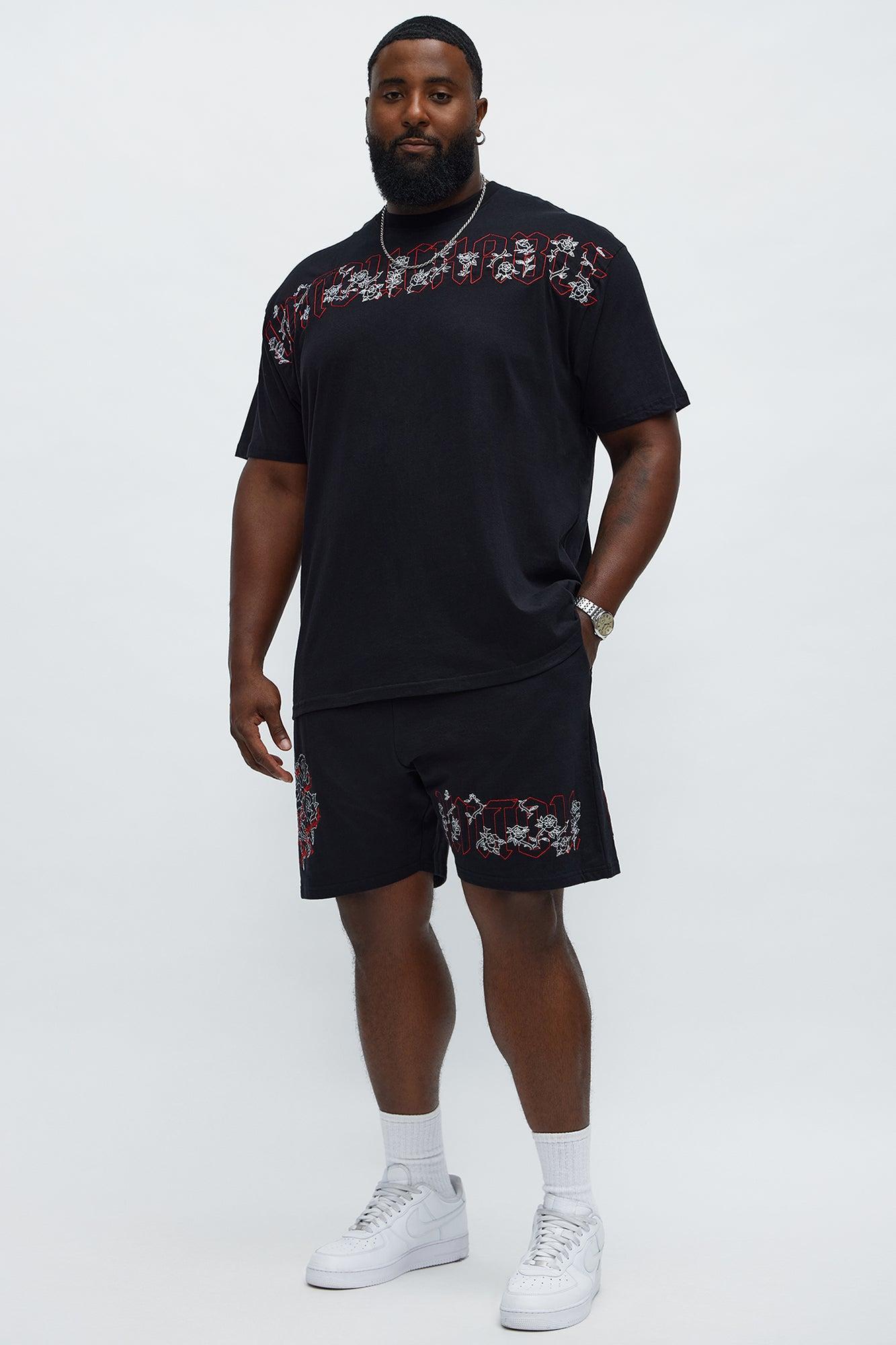 Rose Bundle Sweatshorts - Black Male Product Image