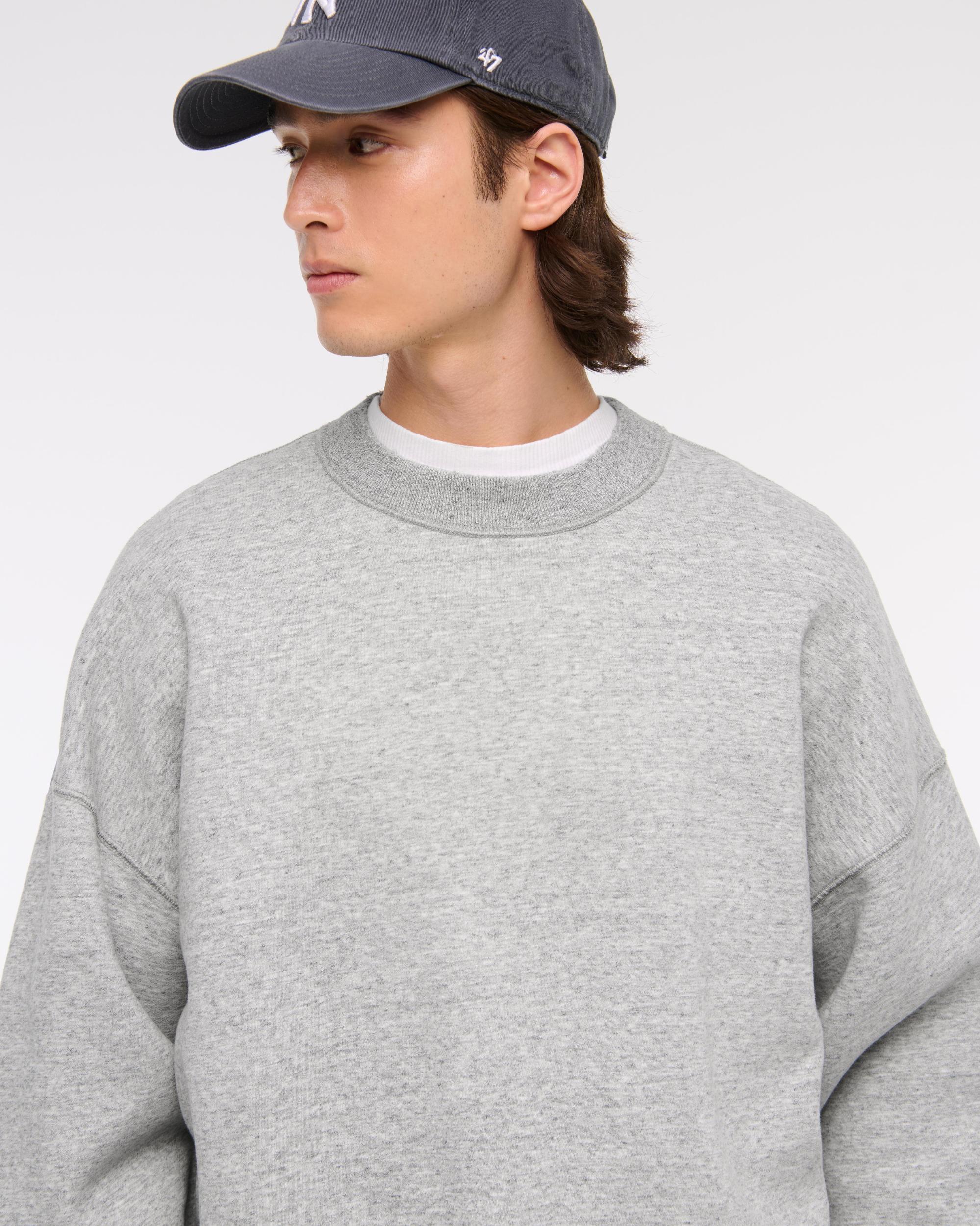 Essential Cropped Crew Sweatshirt Product Image