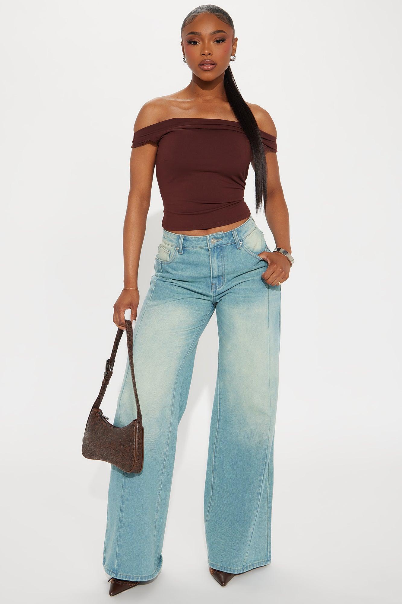 Charlotte Wide Leg Jeans - Vintage Wash Product Image