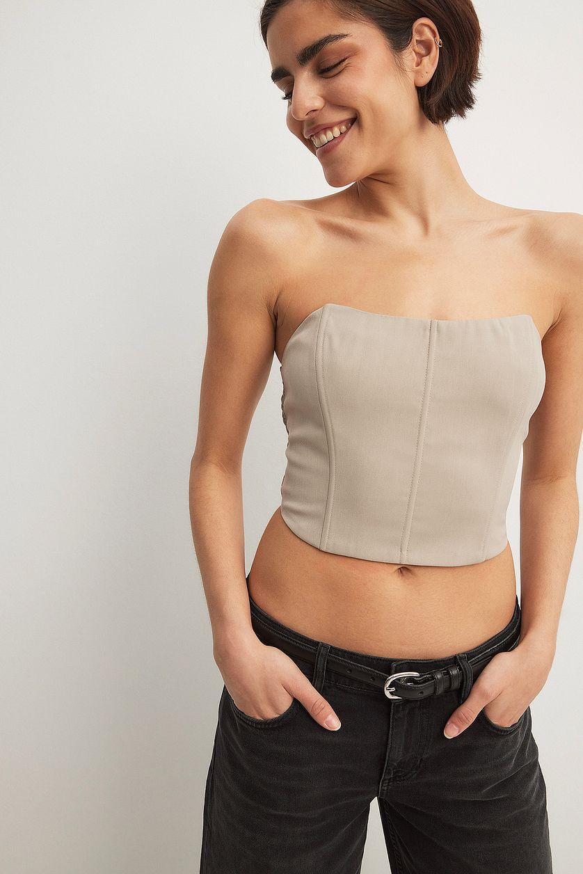 Smock Back Corset Top Product Image
