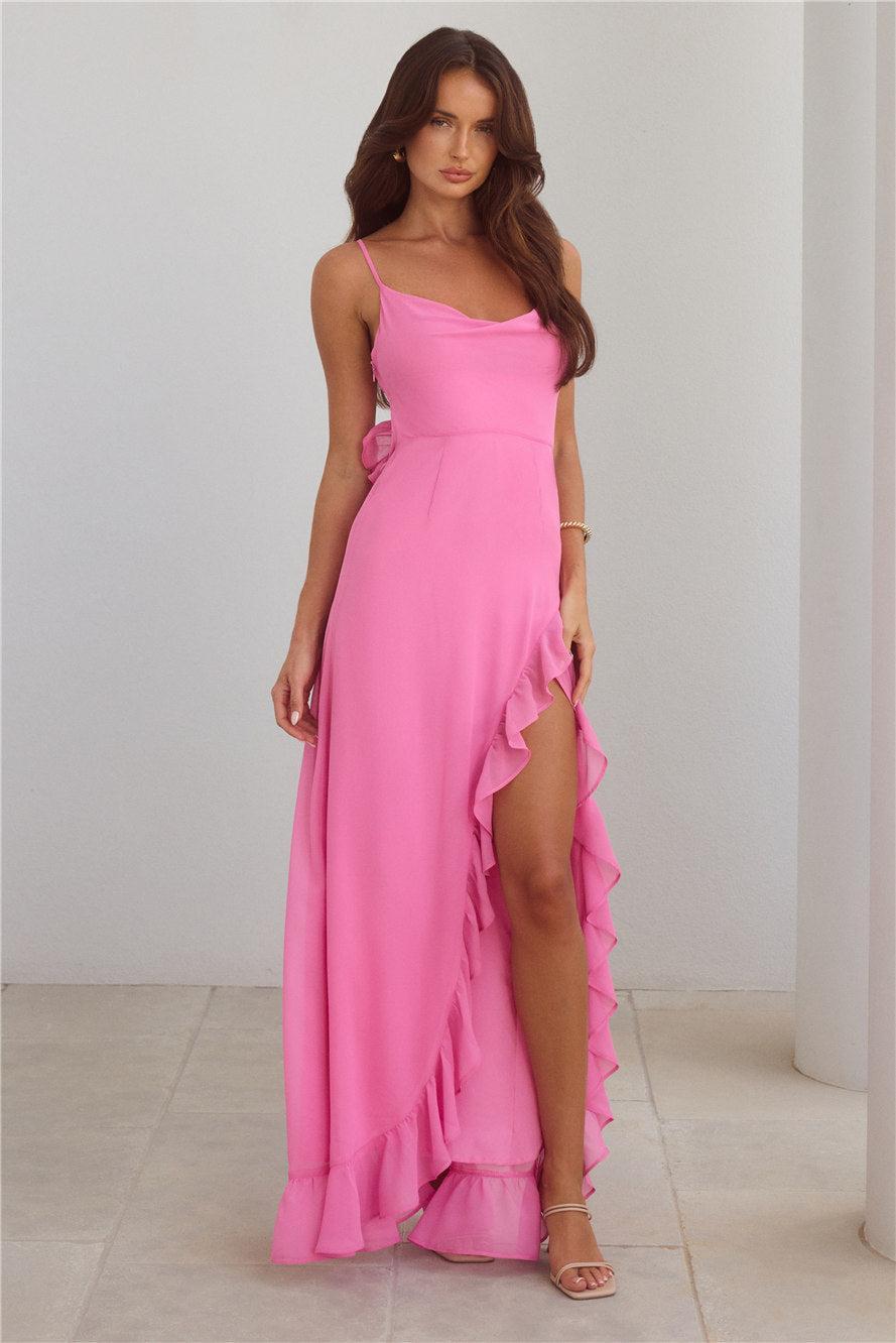 Riviera Sunset Maxi Dress Rose Product Image