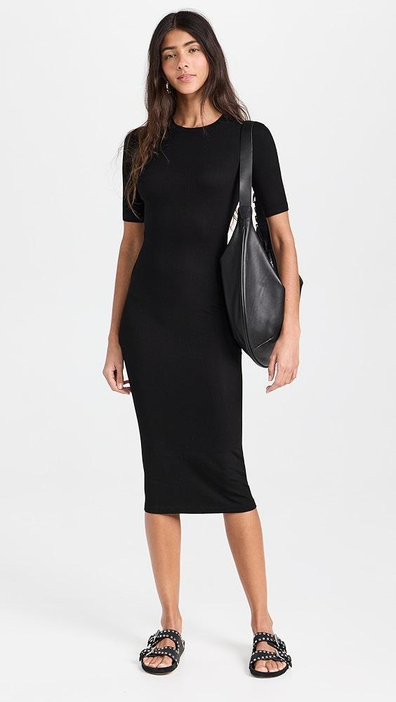 Enza Costa Silk Rib Midi Dress | Shopbop Product Image