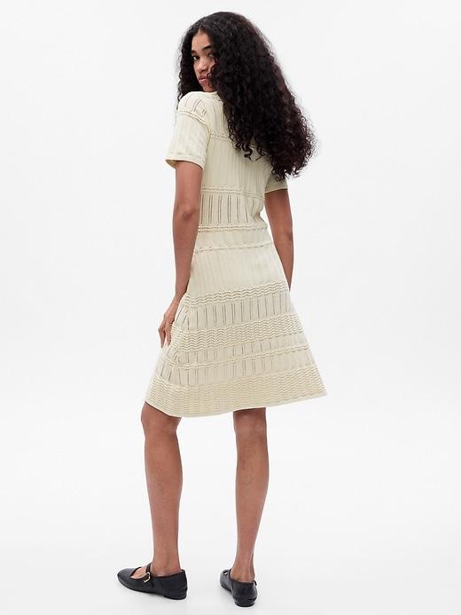 Pointelle Mini Sweater Dress Product Image