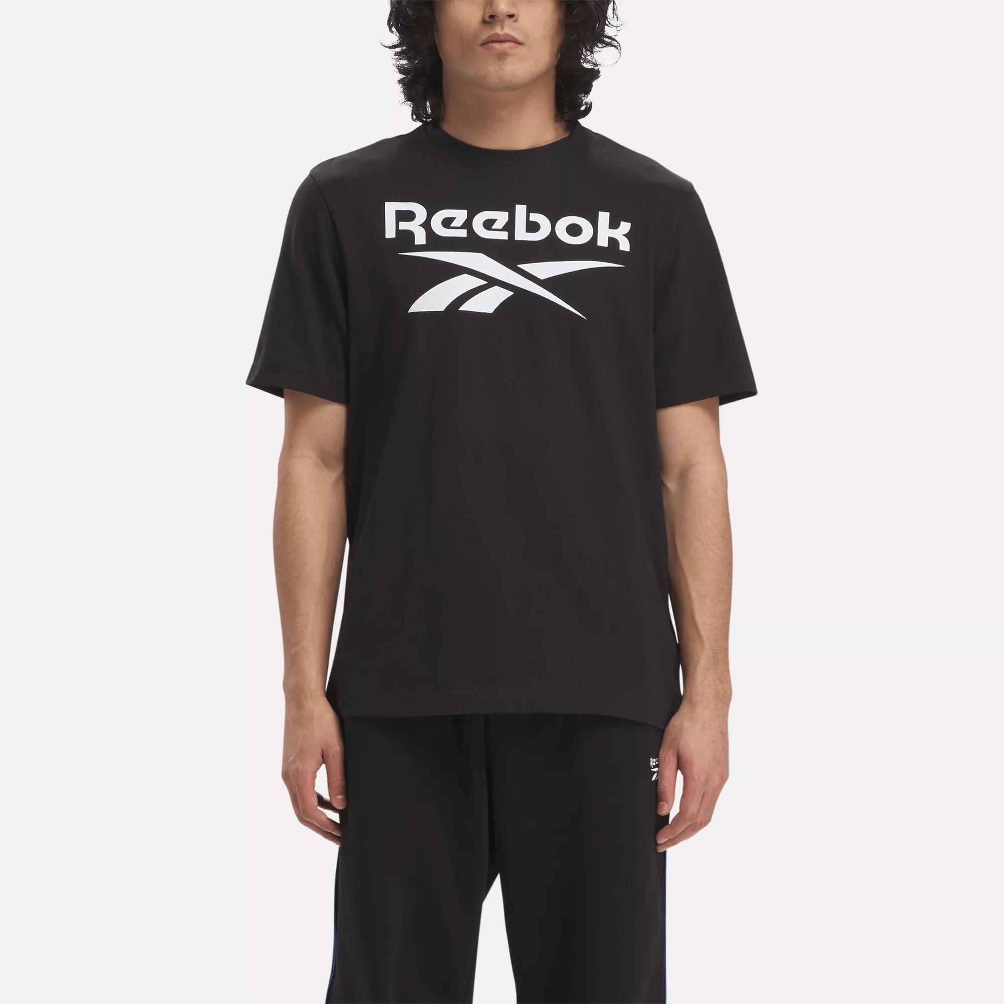 Men's Reebok Identity Big Stacked Logo T-Shirt Male Product Image
