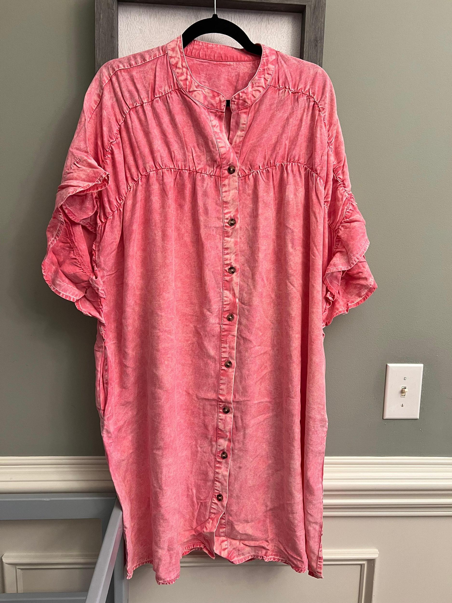 Pink Ruffle Dress- Preorder Product Image