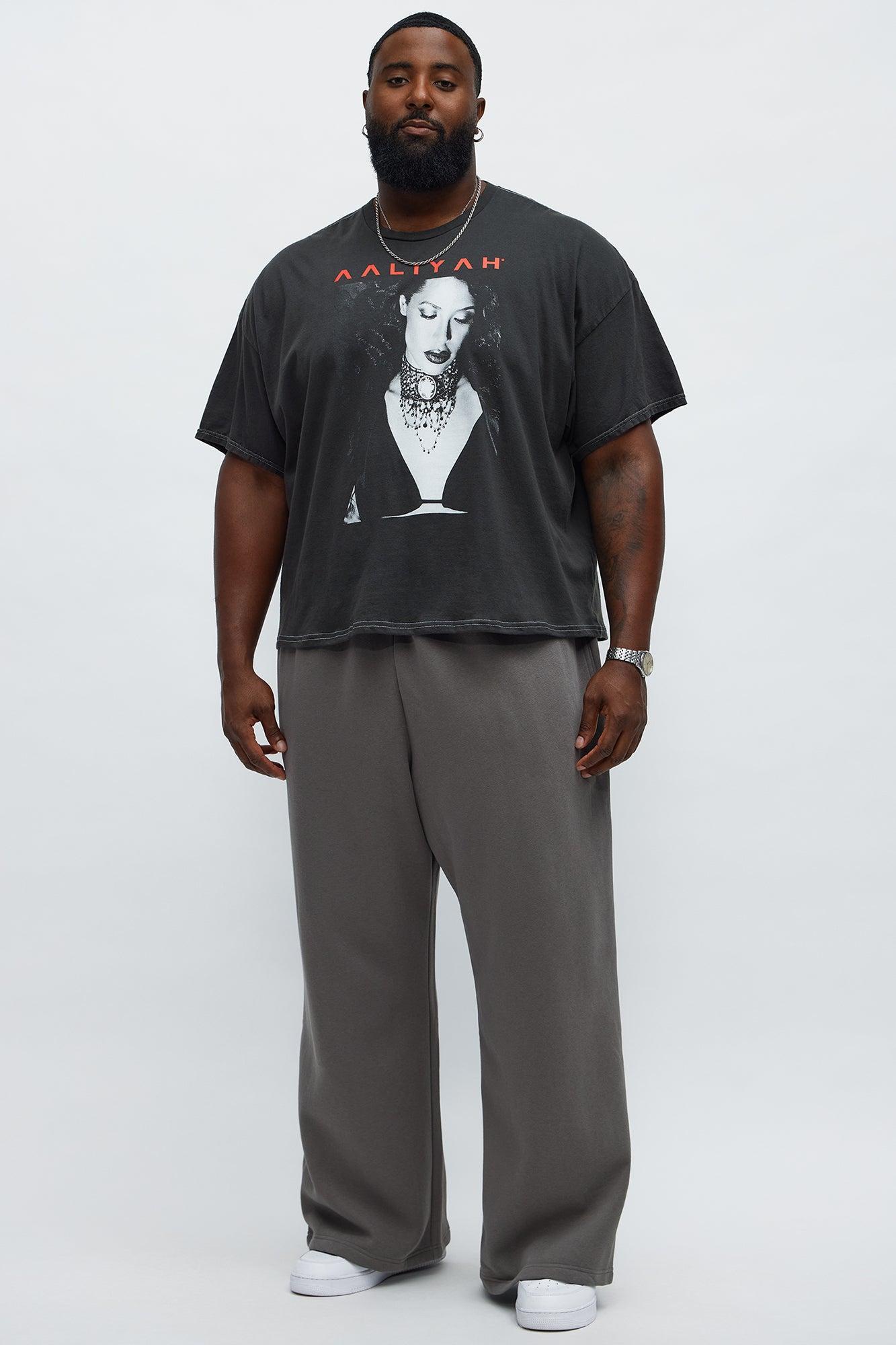 Aaliyah Try Again Oversized Short Sleeve Tee - Black Wash Product Image