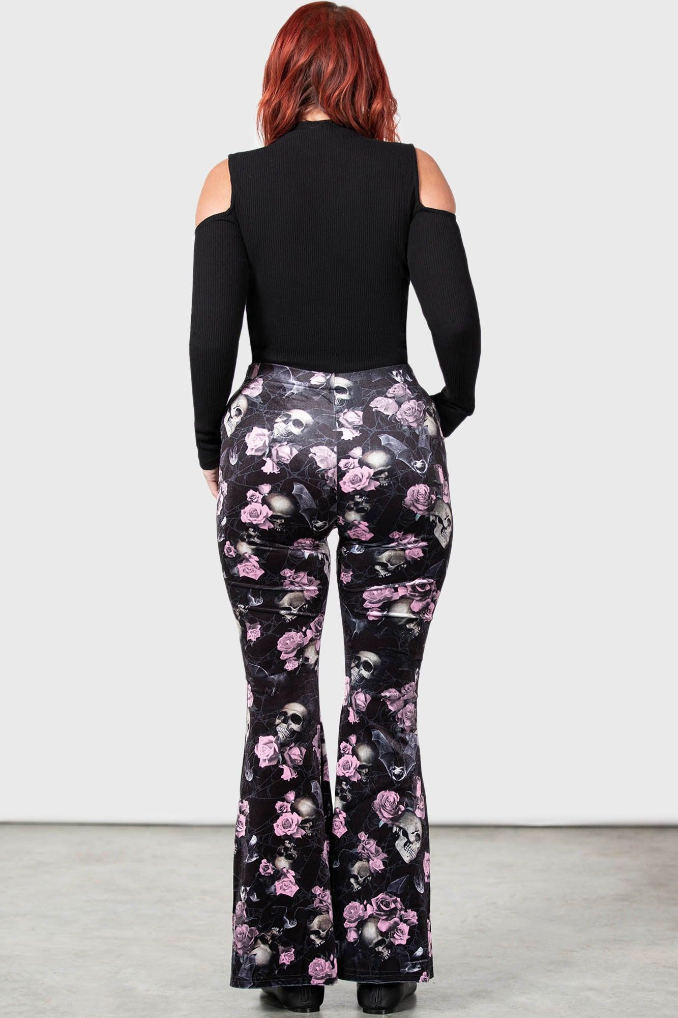 Moondance Bell Bottoms [BLACK/PINK] [PLUS] - Resurrect Female Product Image