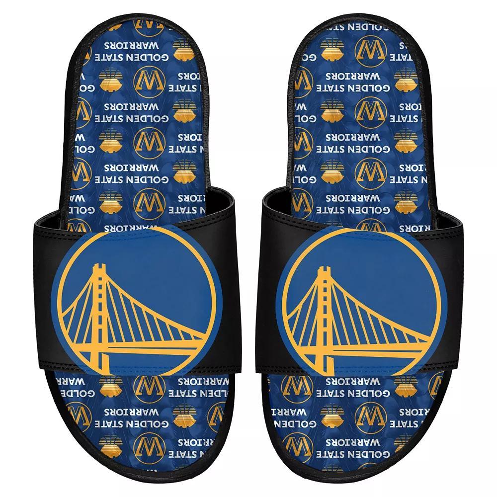 ISlide Golden State Warriors Team Pattern Gel Slide Sandals, Men's, Size: 12, Black Product Image