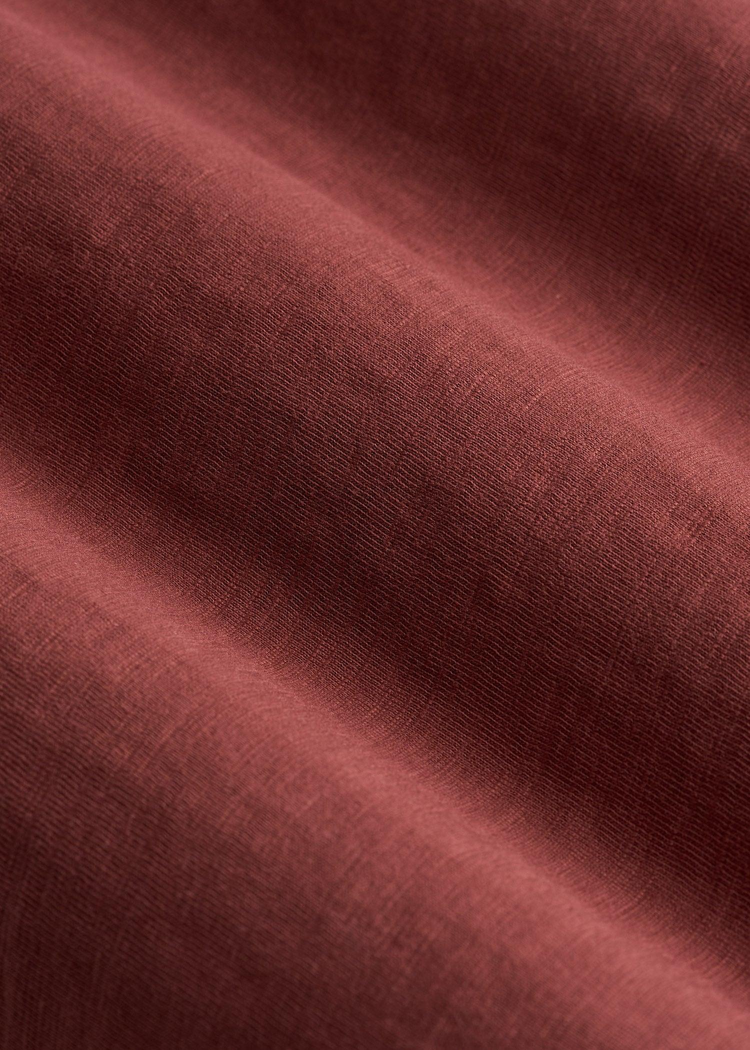 Slub Self Collar Tall Polo Shirt in Intense Rust Product Image