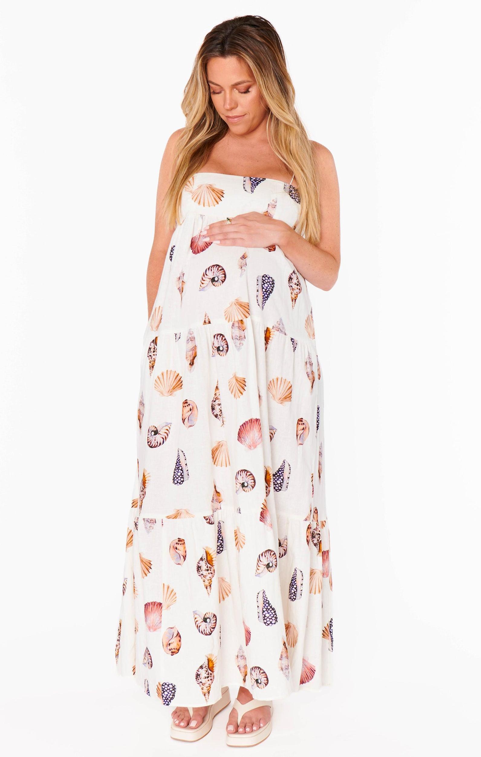 Long Weekend Maxi Dress ~ Shell Linen Product Image