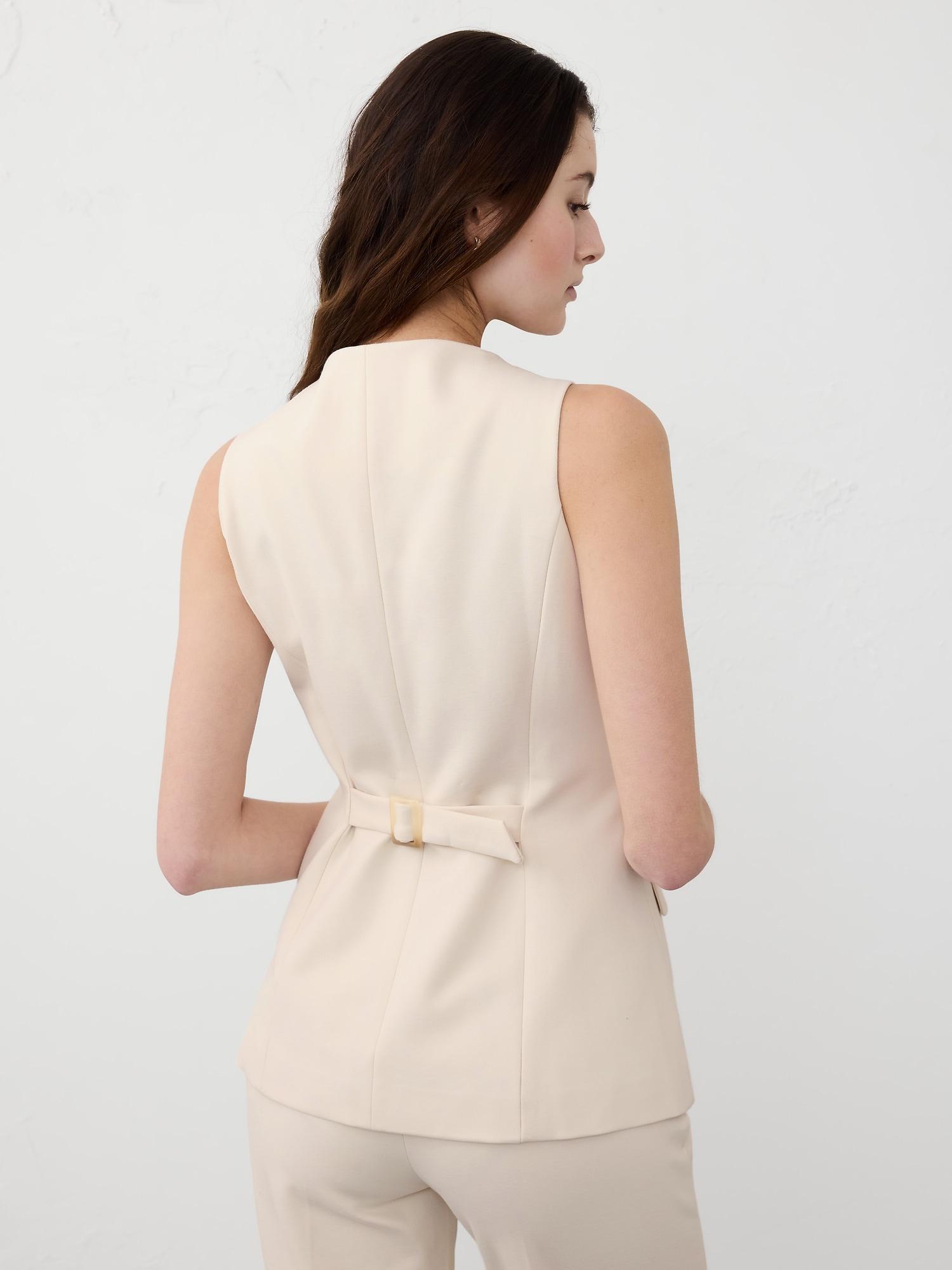 Ponte Cutaway Vest Product Image