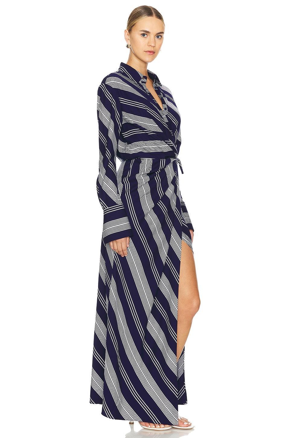 Harlow Draped Shirt Maxi Dress Product Image