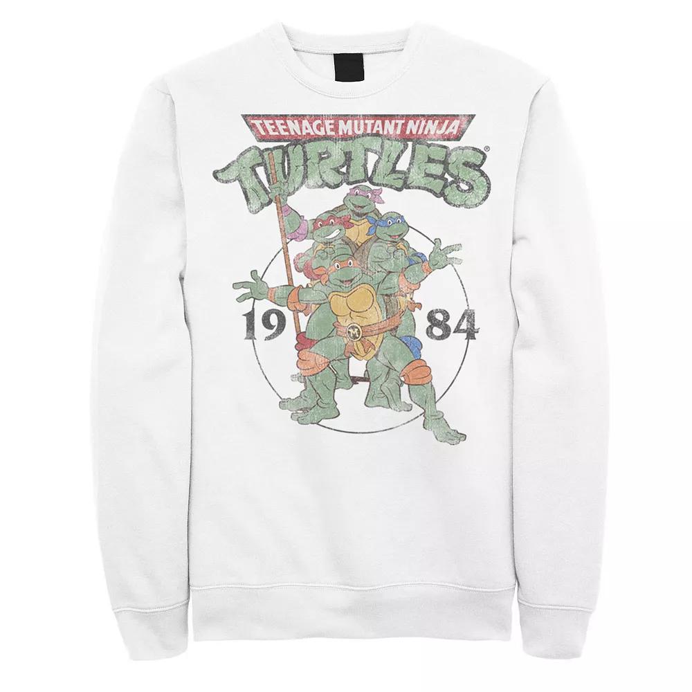 Men's Nickelodeon Teenage Mutant Ninja Turtles Elite Group Est. 1984 Fleece Sweatshirt, Size: Medium, White Product Image
