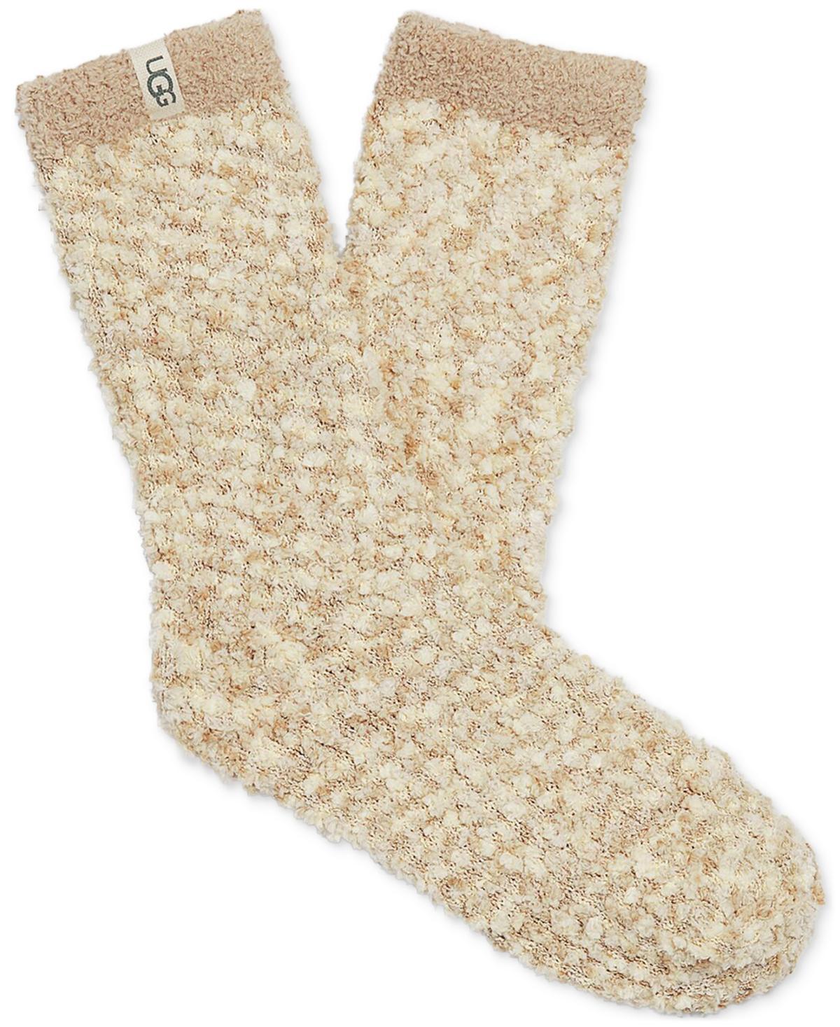 UGG Womens Cozy Chenille Sock Recycled Materials/Polyester Blend Socks in Seashell Pink Product Image