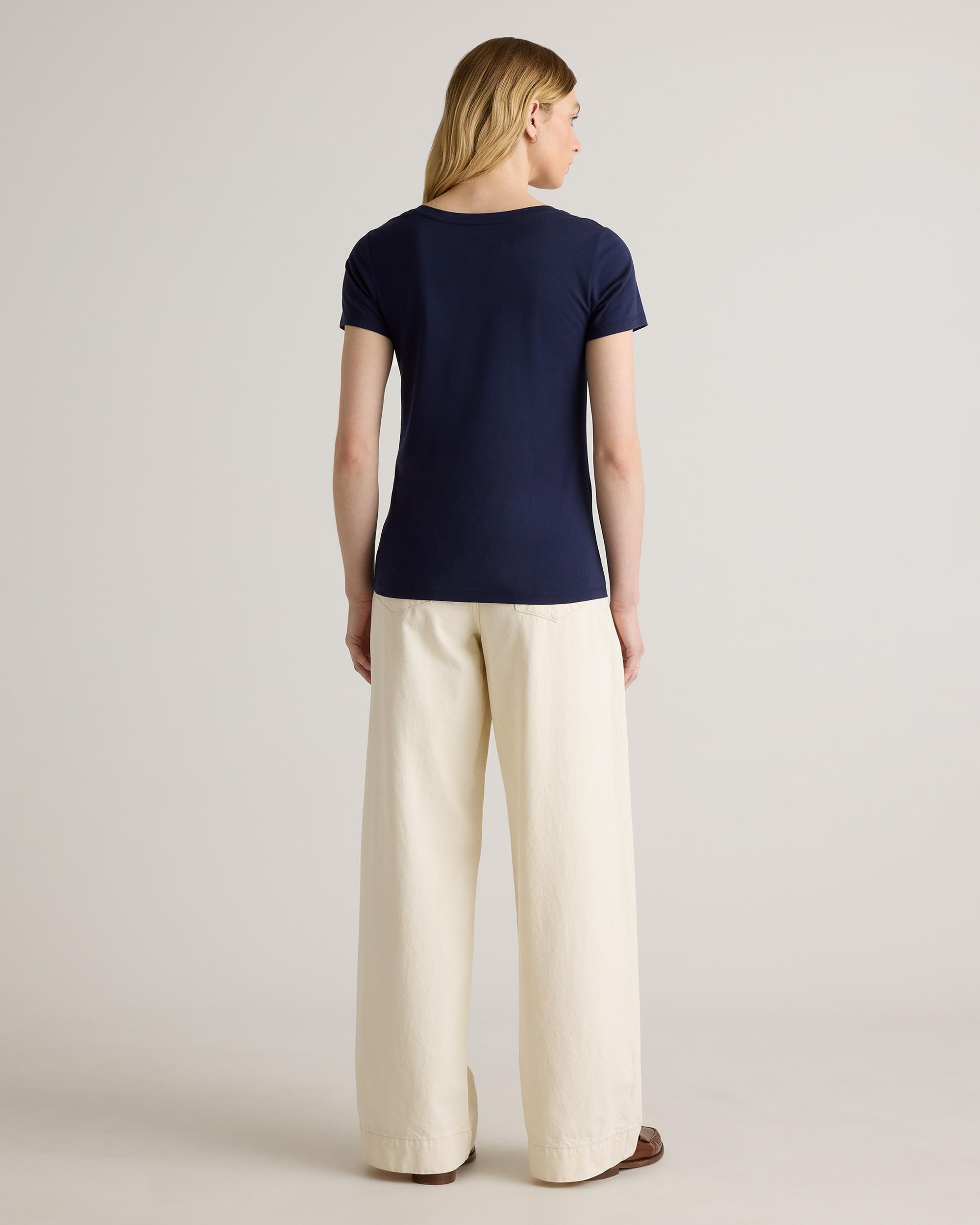 Quince | Women's Cotton Modal Crew Neck T-Shirt Size XL, Cotton/Modal Product Image