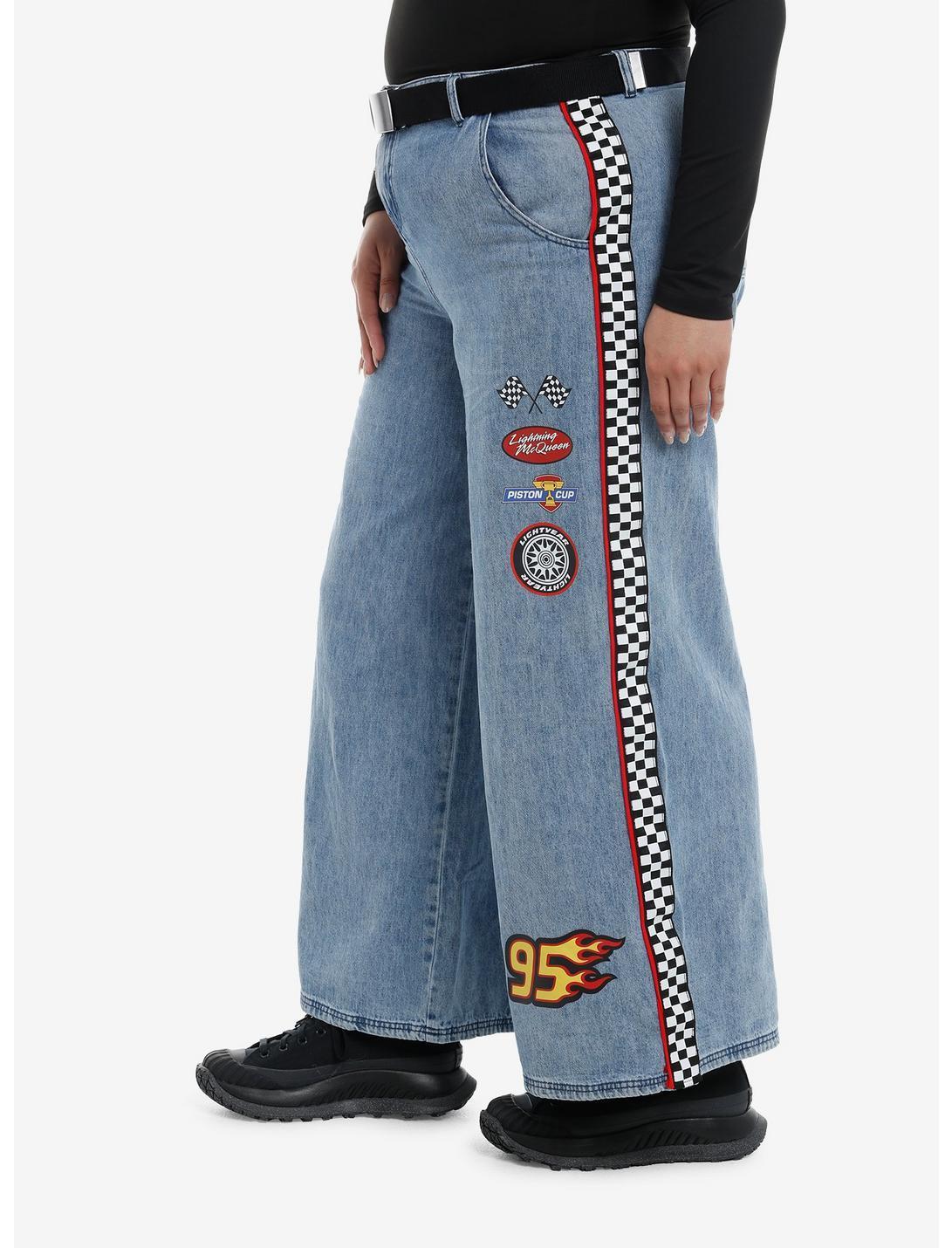 Disney Pixar Cars Race Icons Wide Leg Jeans Plus Size Product Image