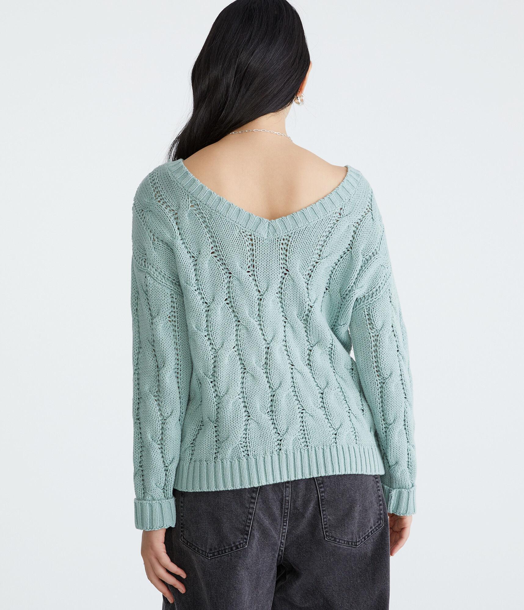 Wear 2 Ways Paris Oversized Cable Sweater Product Image