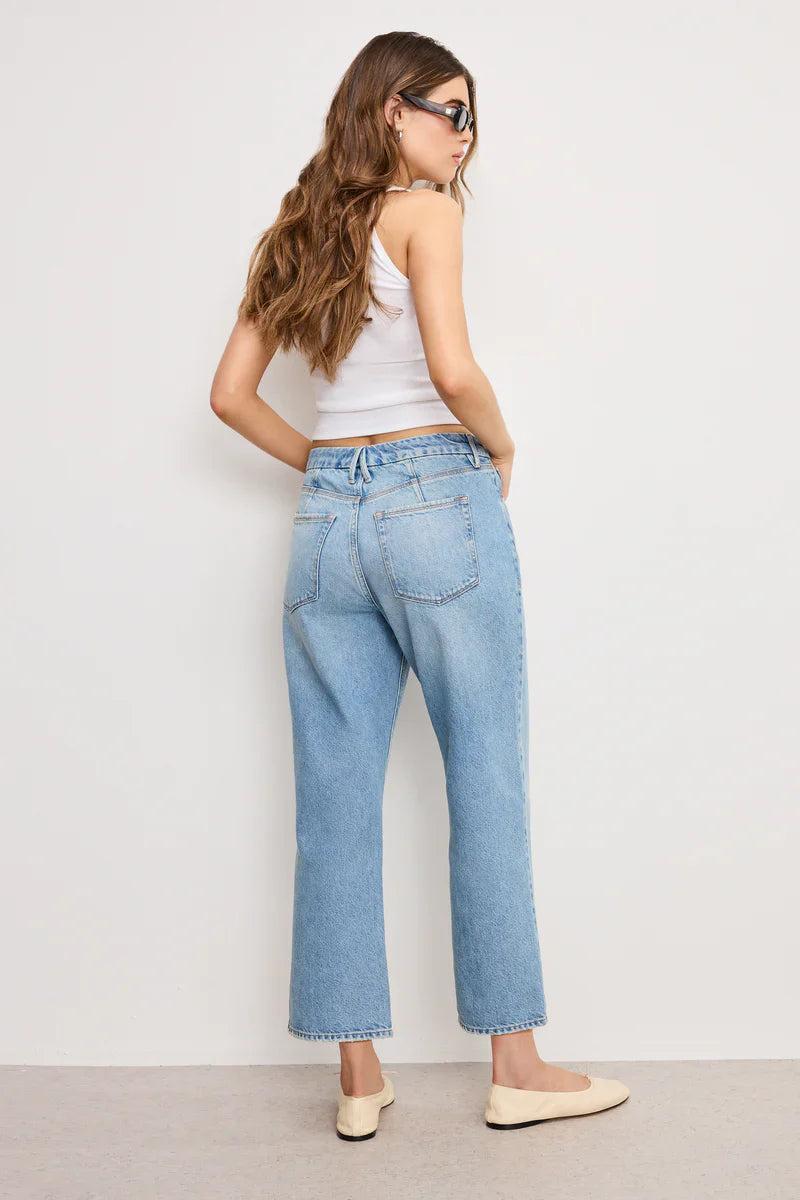Good American Good 90's Crop Relaxed Jeans Product Image