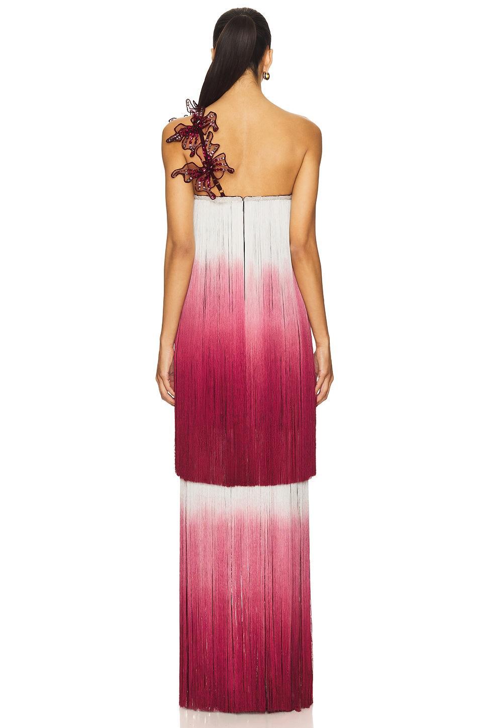 Fringe Strapless Gown PatBO Product Image