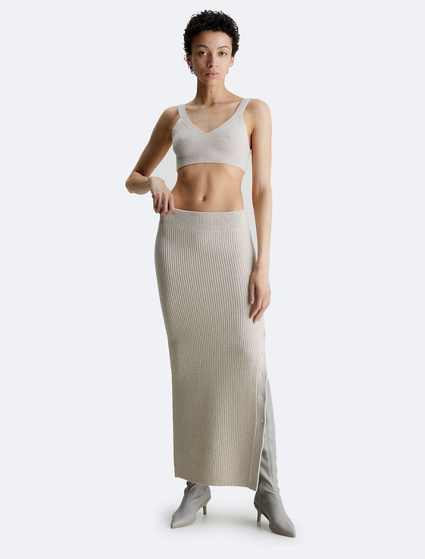 Ribbed Wool Blend Bralette Product Image
