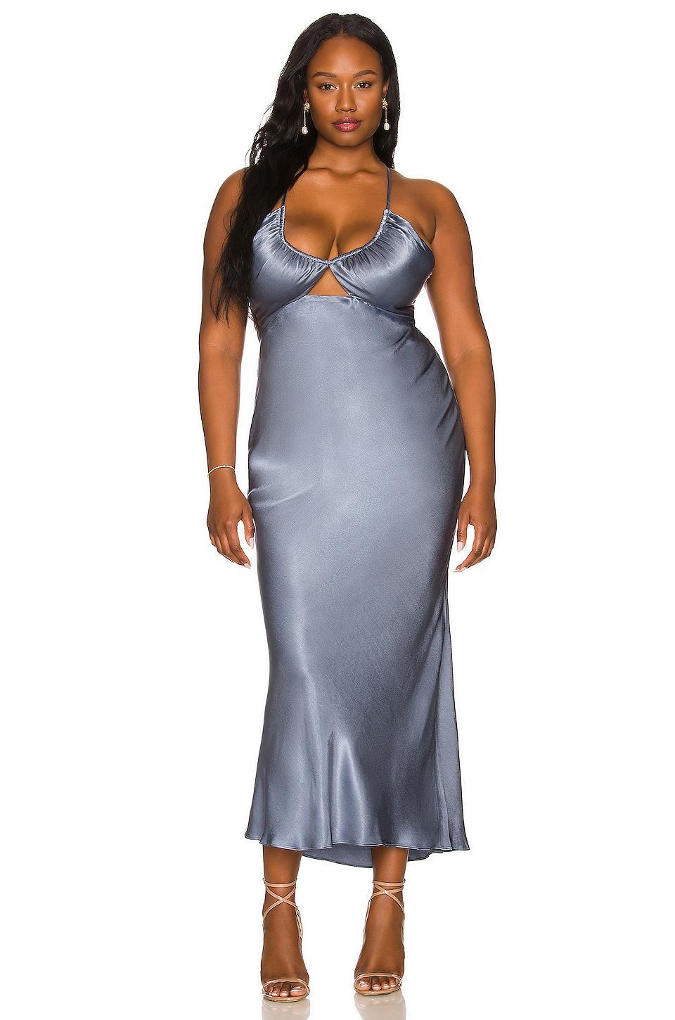 La Lune Ruched Bodice Midi Dress Shona Joy Product Image