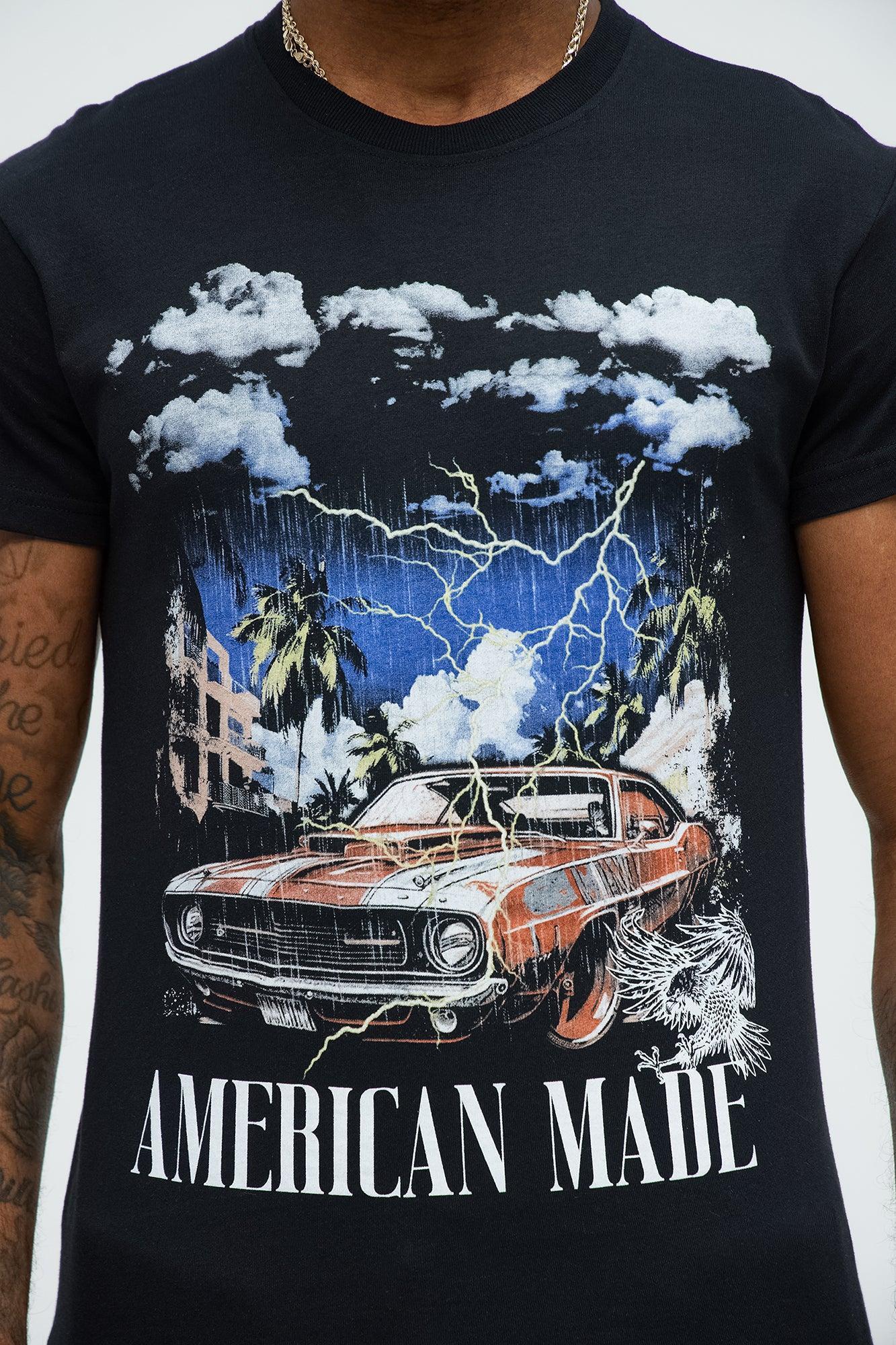 American Made Cars Short Sleeve Tee - Black Product Image