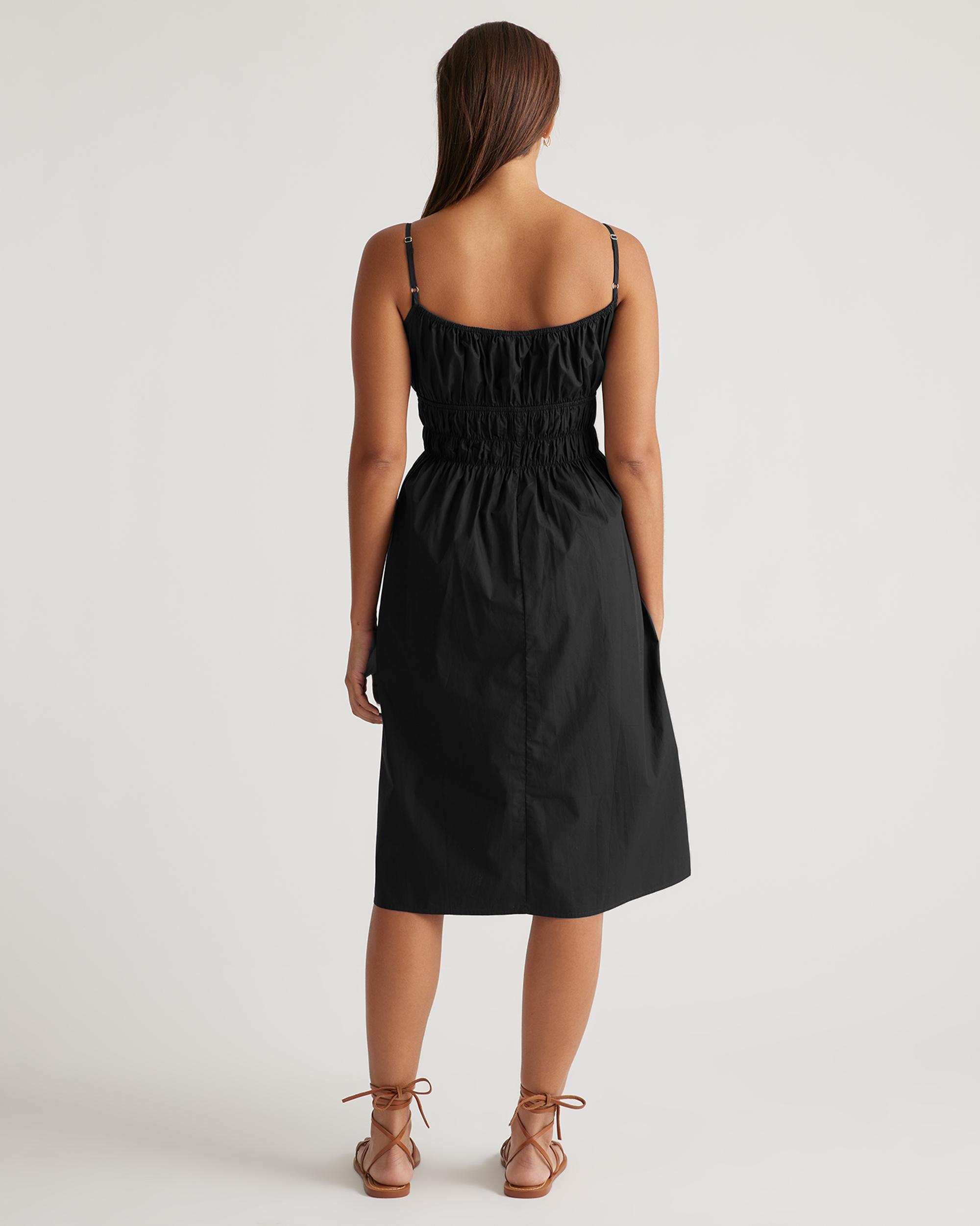 Quince | Women's Keyhole Midi Dress Size XL, Organic Cotton Product Image