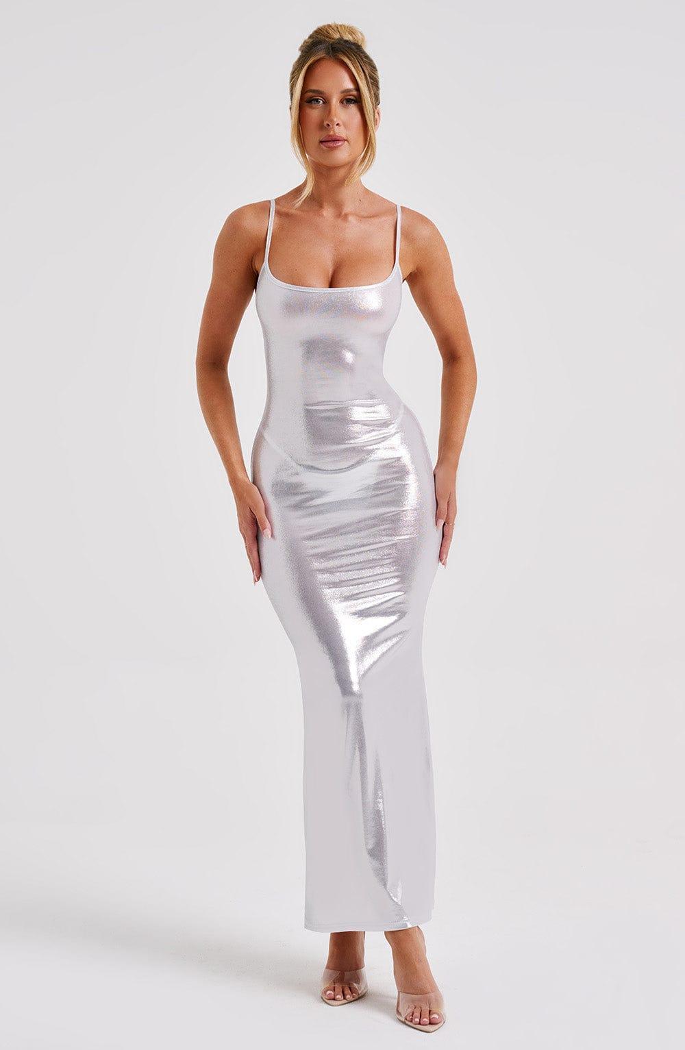 Kyranni Maxi Dress - Silver Product Image