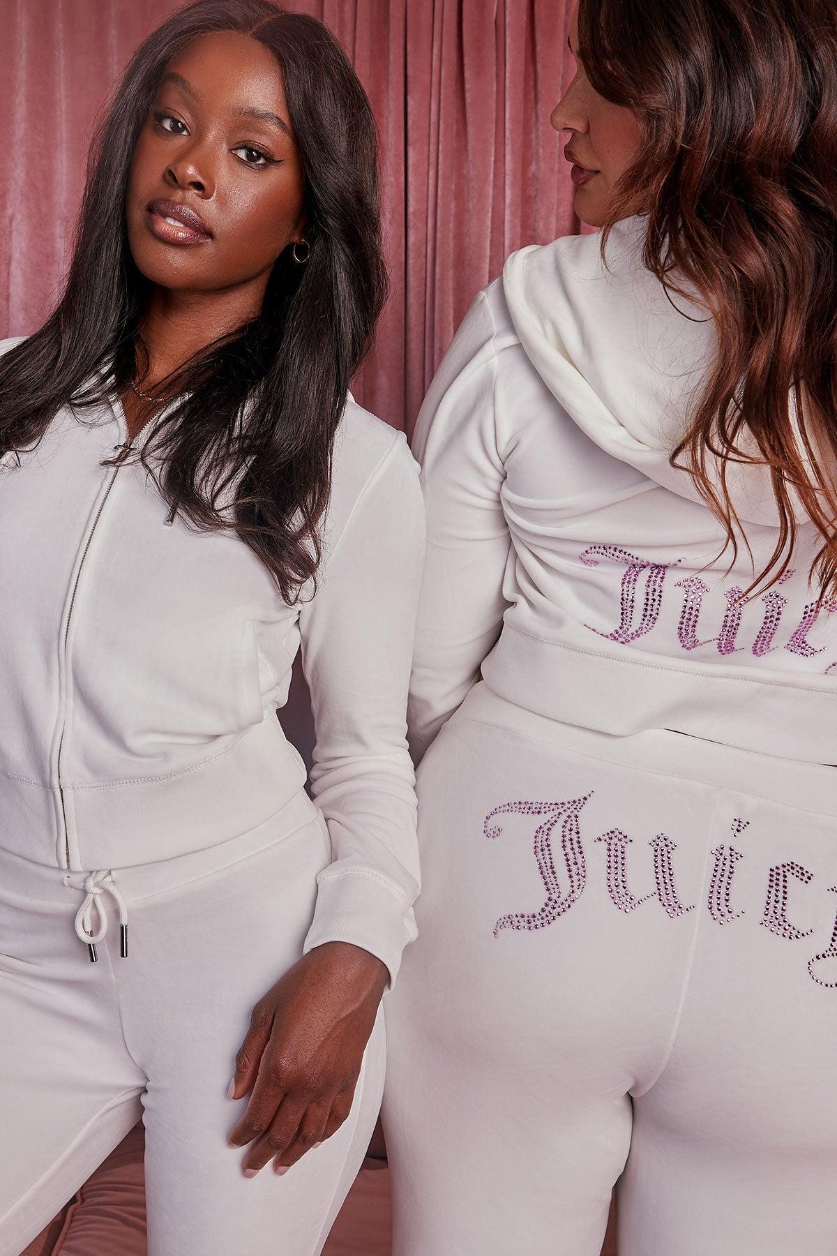 Plus-Size Technicolor Customizable Big Bling Velour Hoodie Product Image