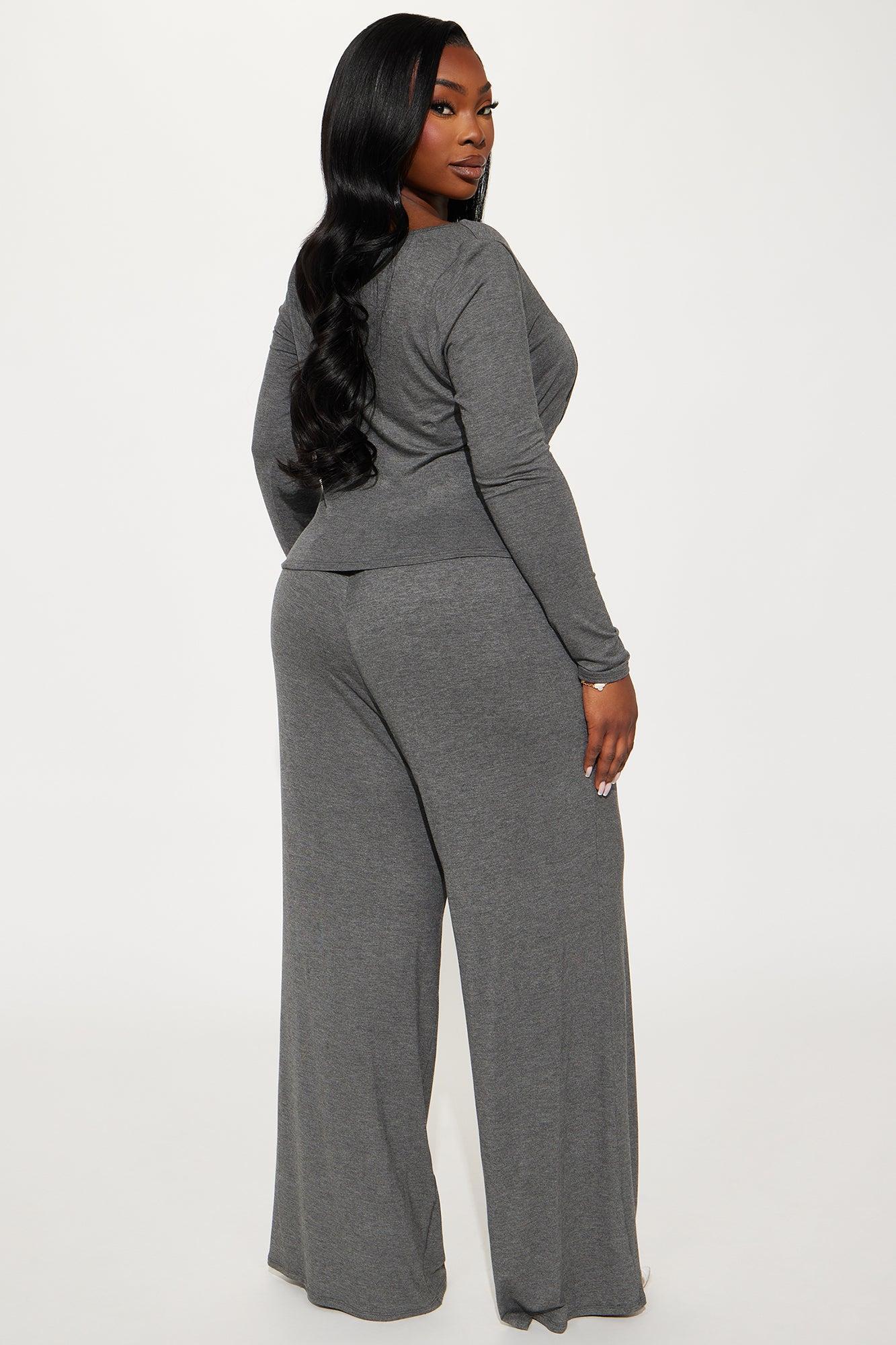 Celine Pant Set - Charcoal Product Image