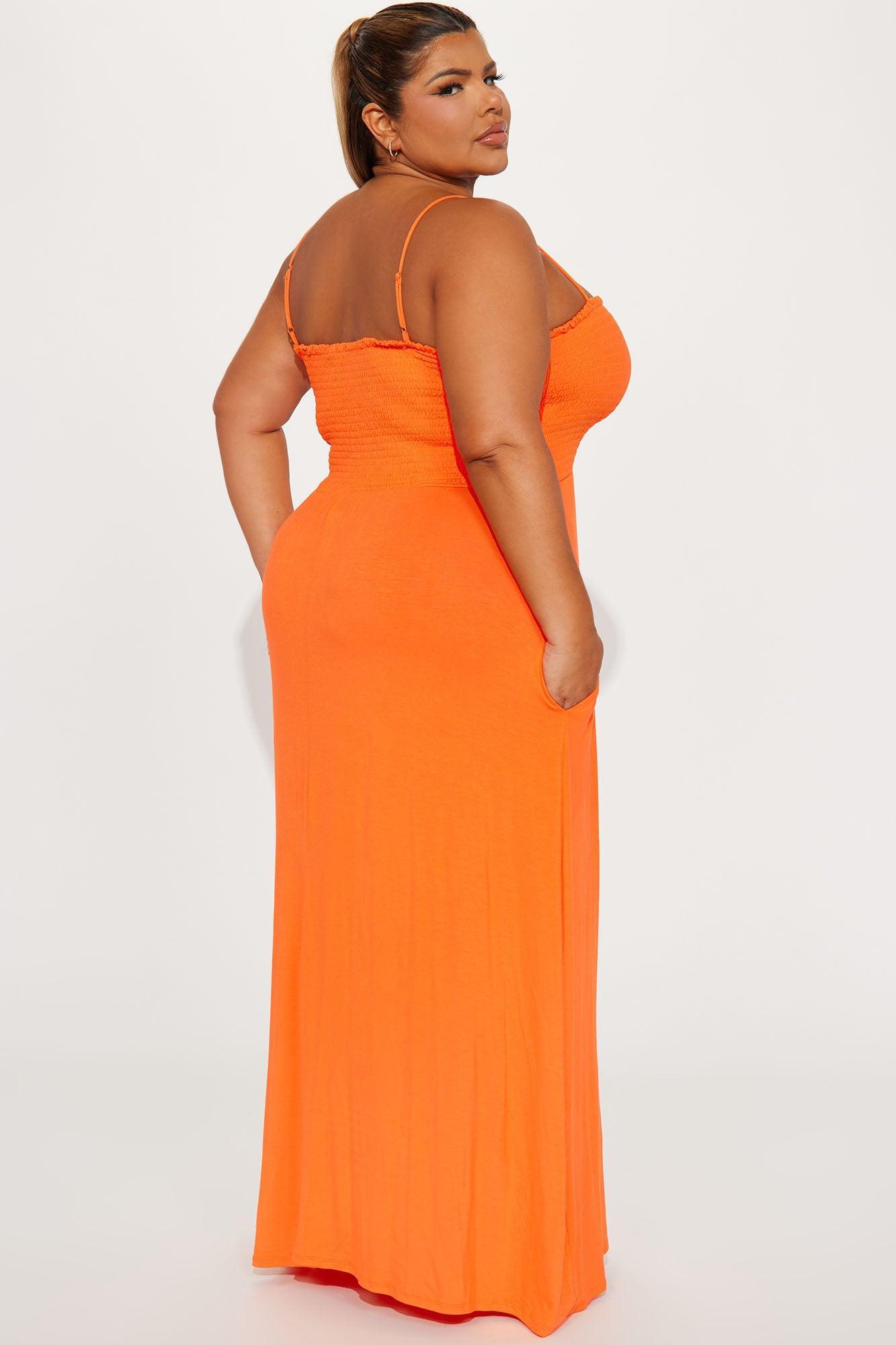 Holly Maxi Dress - Orange Product Image